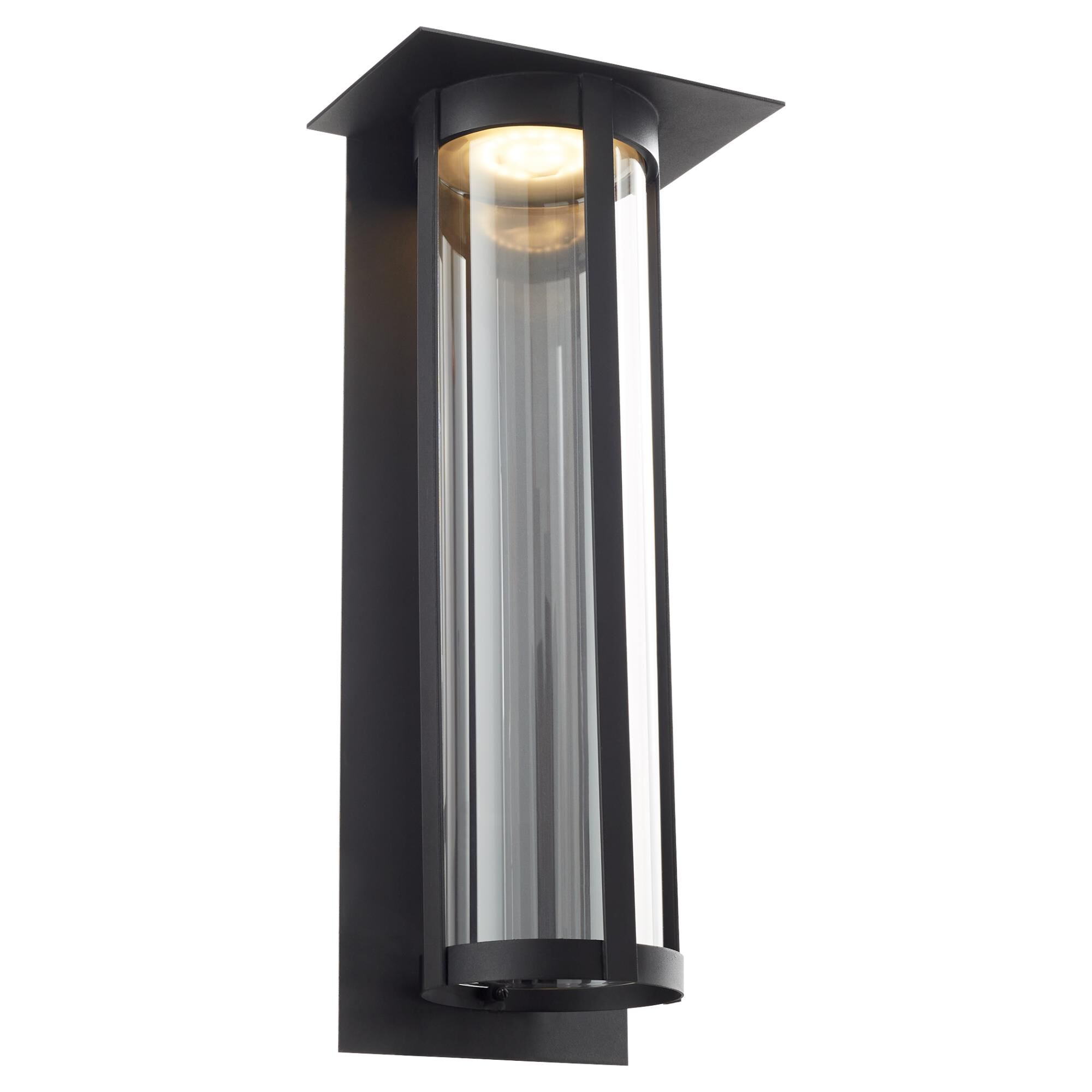 Shown in Textured Black finish and Clear glass