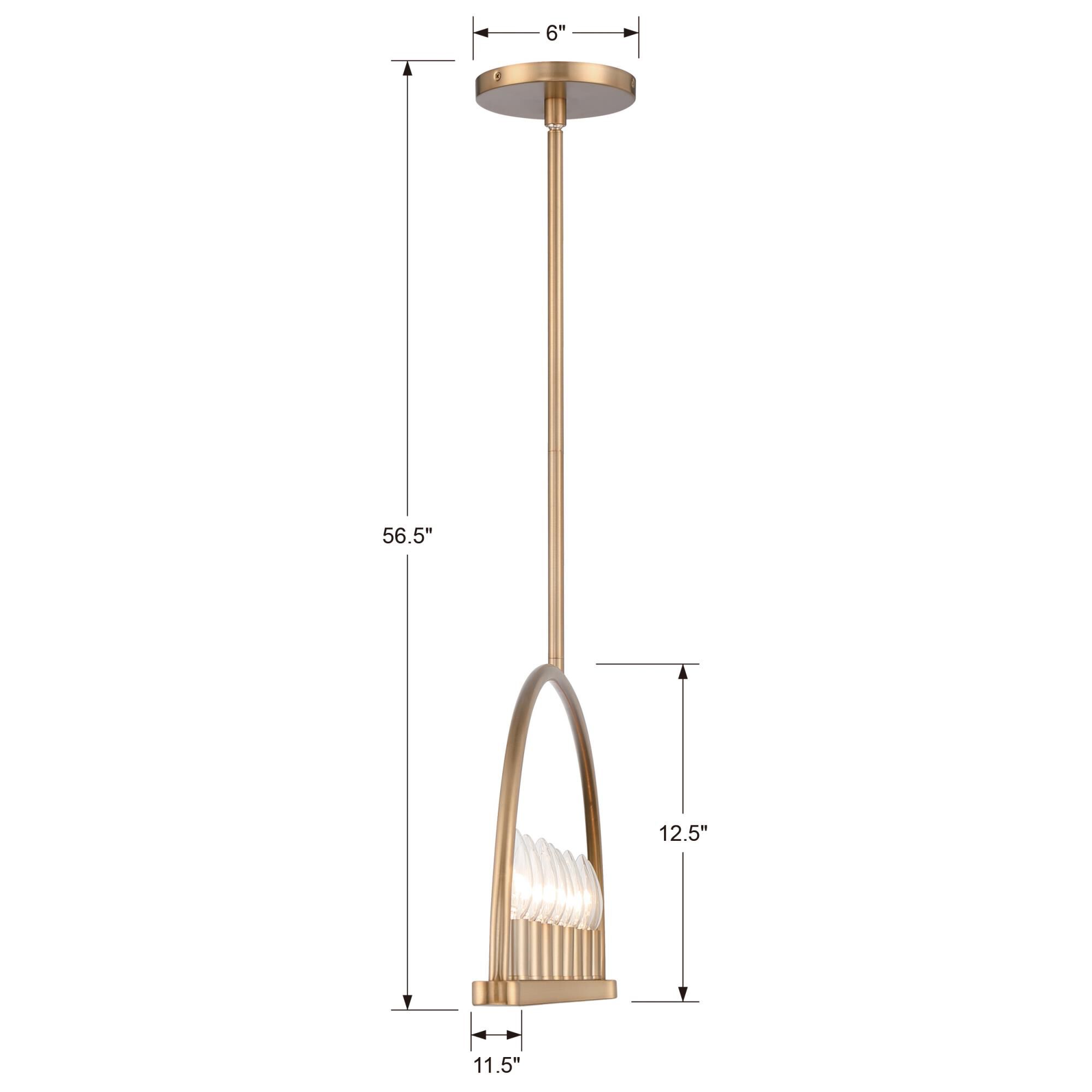 Abbott 42 Inch 8 Light Linear Suspension Light by Crystorama