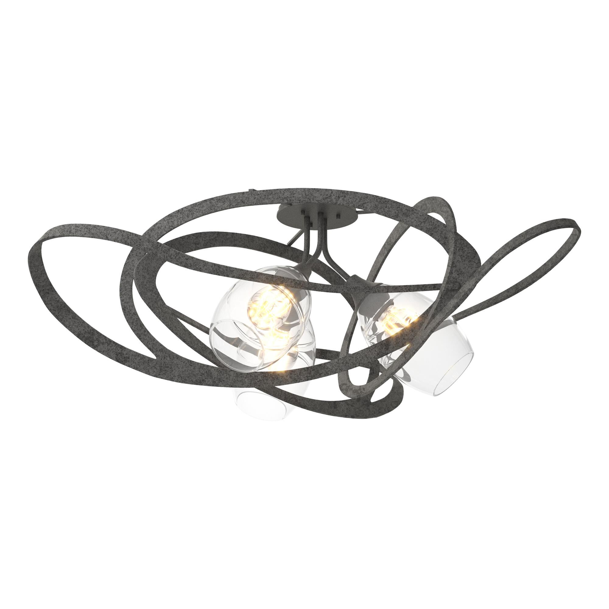 Shown in Natural Iron finish and Clear  glass