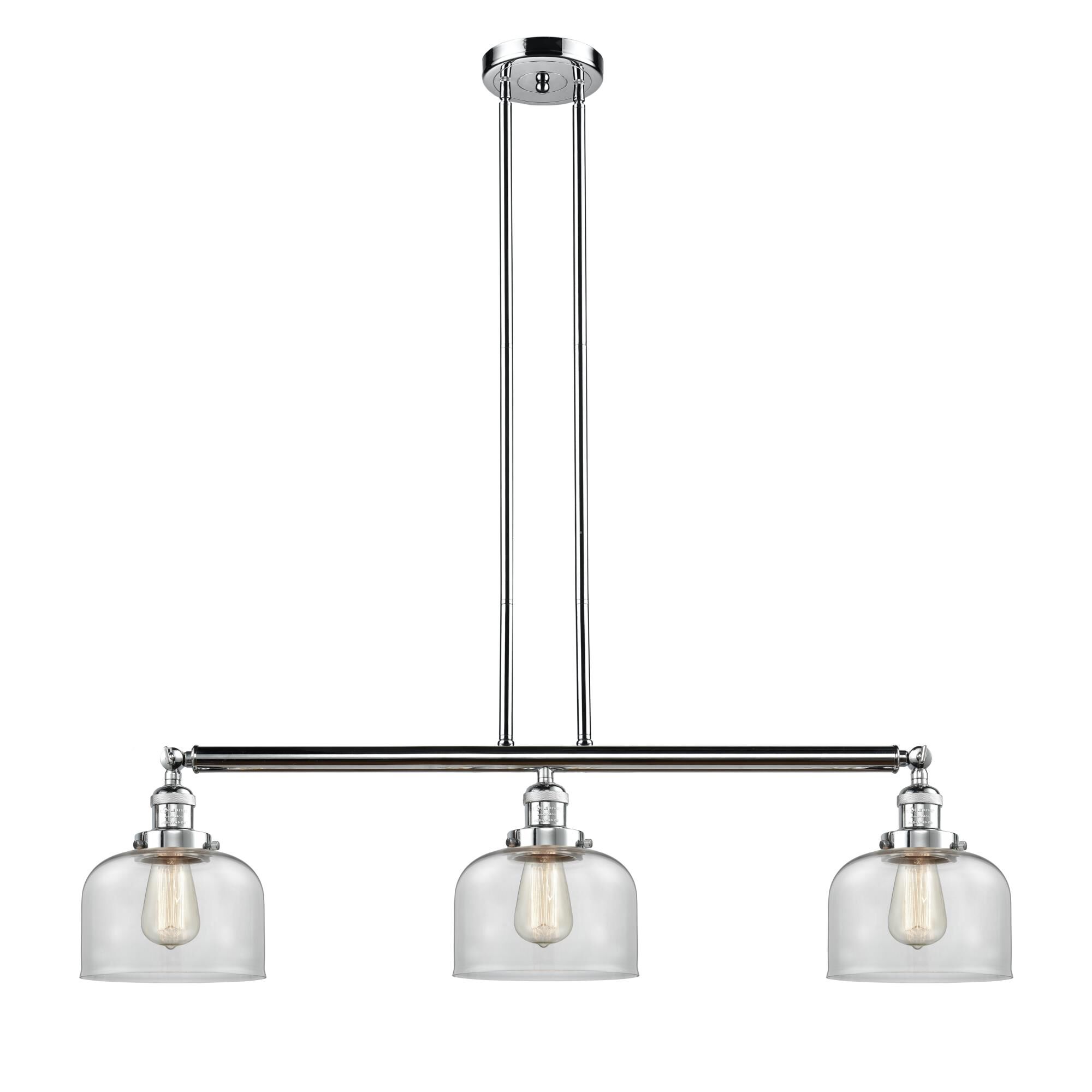 Bruno Marashlian Large Bell 41 Inch 3 Light Linear Suspension Light by Innovations Lighting
