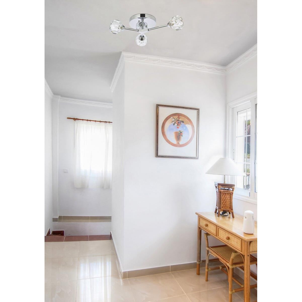 Zayne 17 Inch 3 Light LED Flush Mount by Elegant Lighting