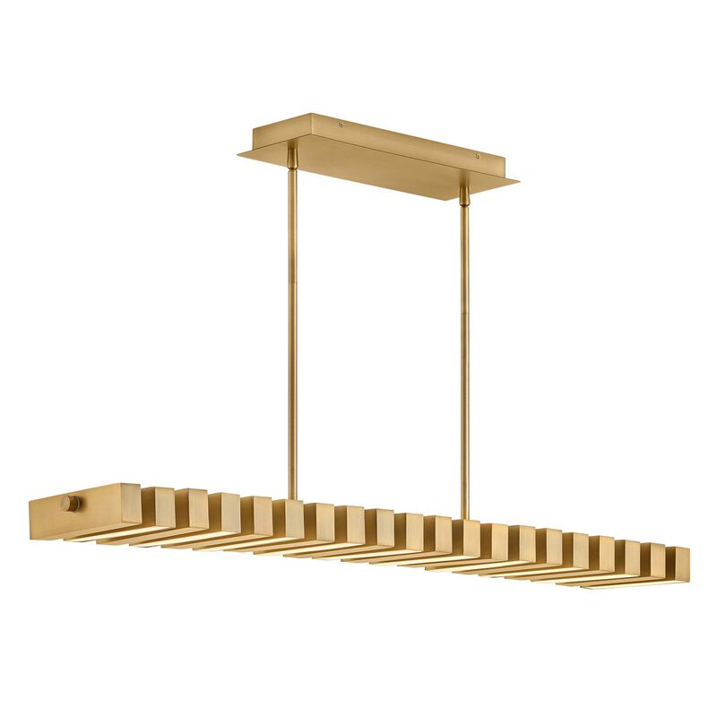 Stitch Medium Linear Chandelier by Fredrick Ramond