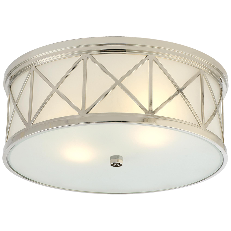 Suzanne Kasler Montpelier 16 Inch 3 Light Flush Mount by Visual Comfort Signature Collection