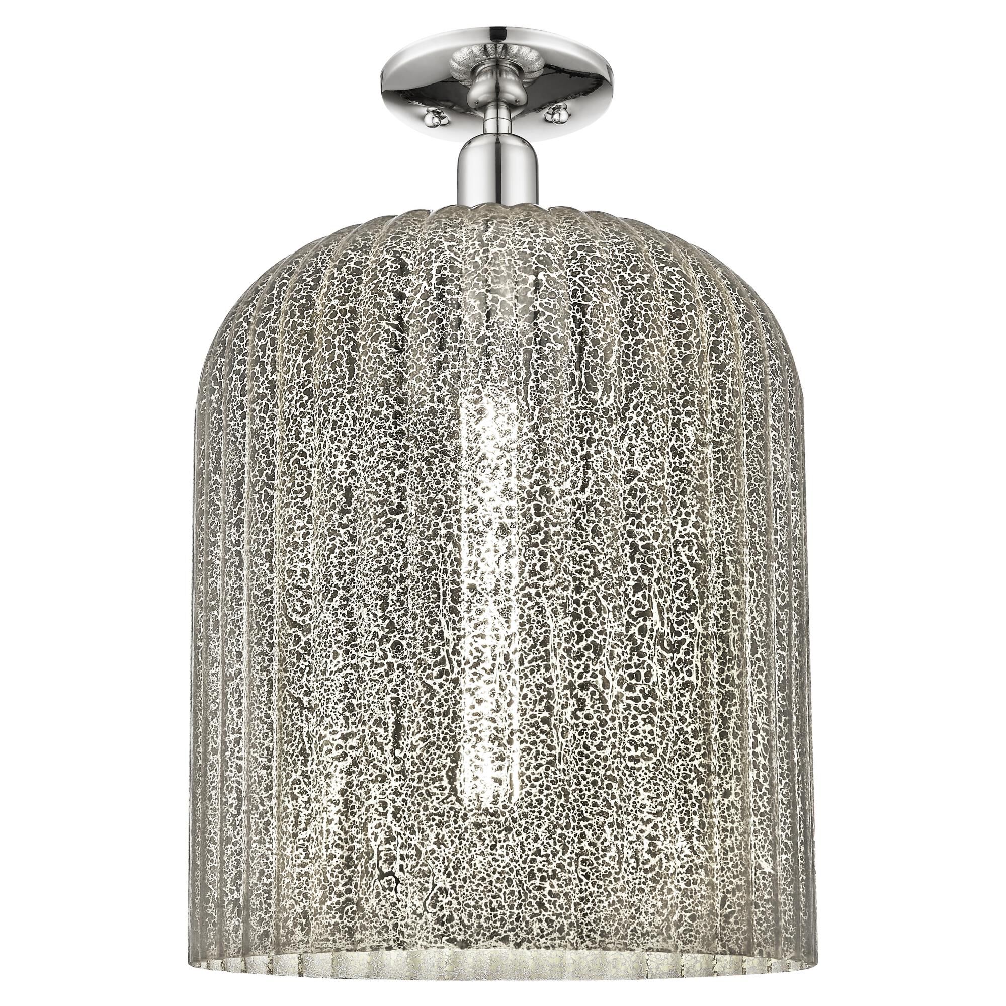 Shown in Polished Nickel finish and Mercury glass