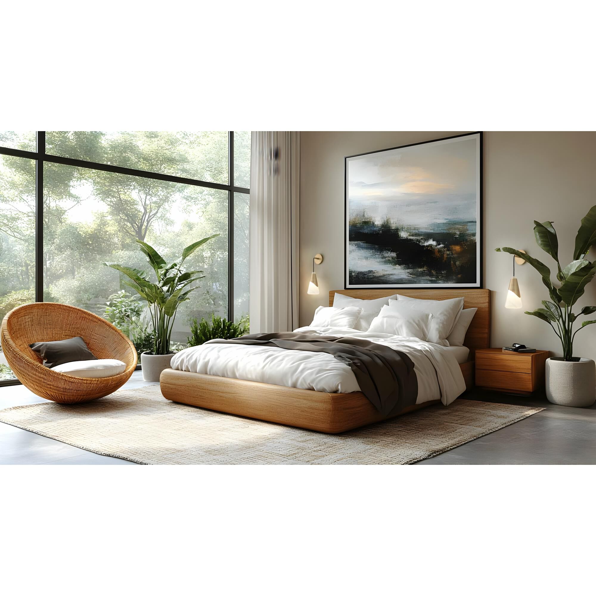 Shown in Modern Gold finish and White Swirl glass and White Swirl shade