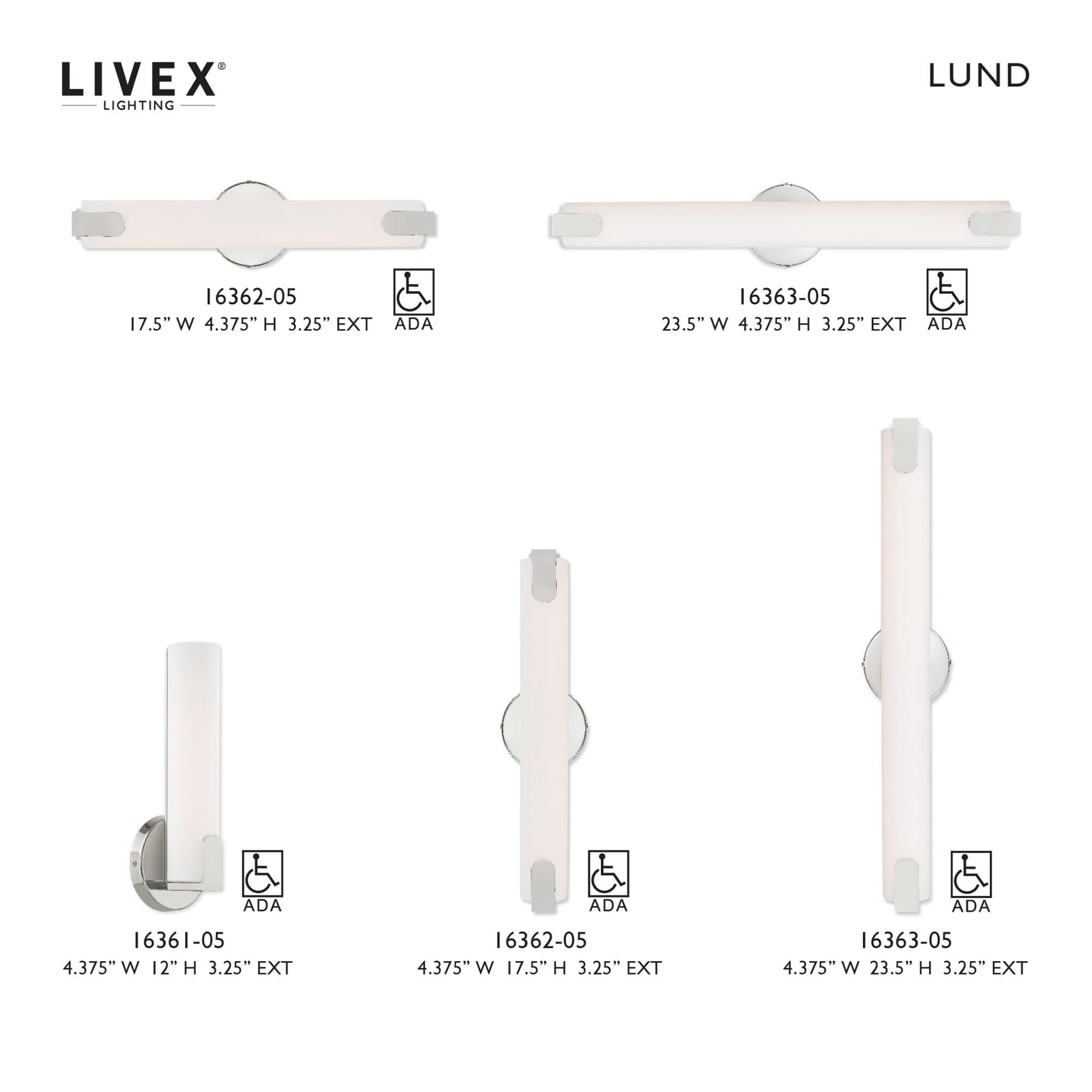 Livex Lighting Lund 23 Inch LED Bath Vanity Light