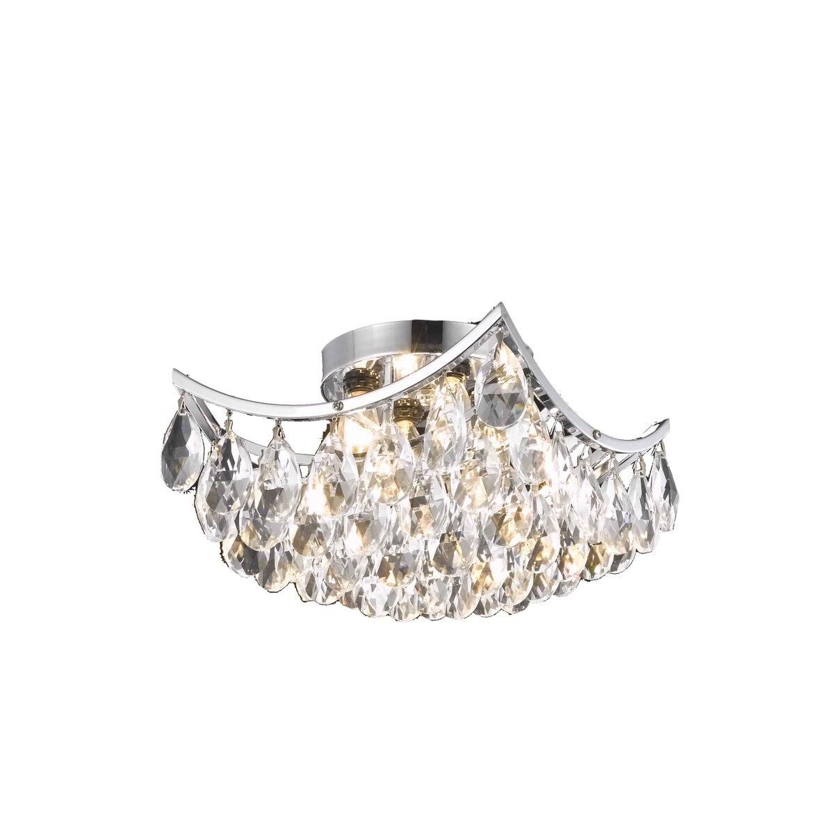 Shown in Chrome finish and Clear Royal Cut crystal