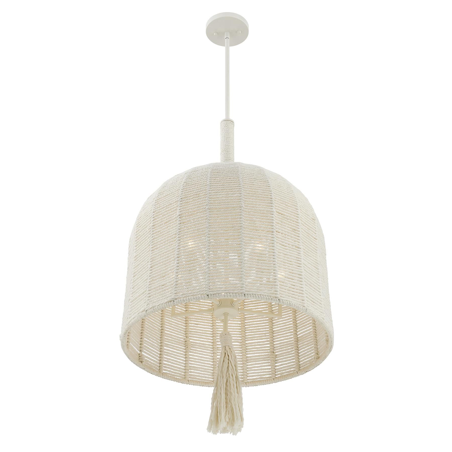 Shown in Cotton finish and White Cotton Rope shade