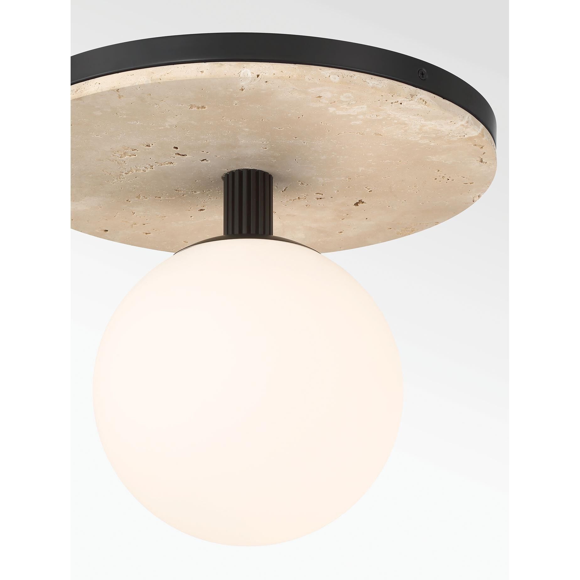 Shown in Matte Black finish and Opal Etched glass