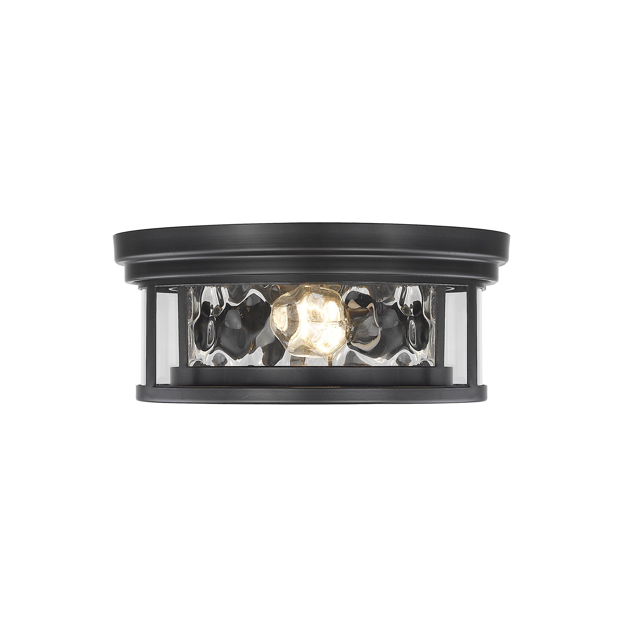 Shown in Matte Black finish and Glass shade