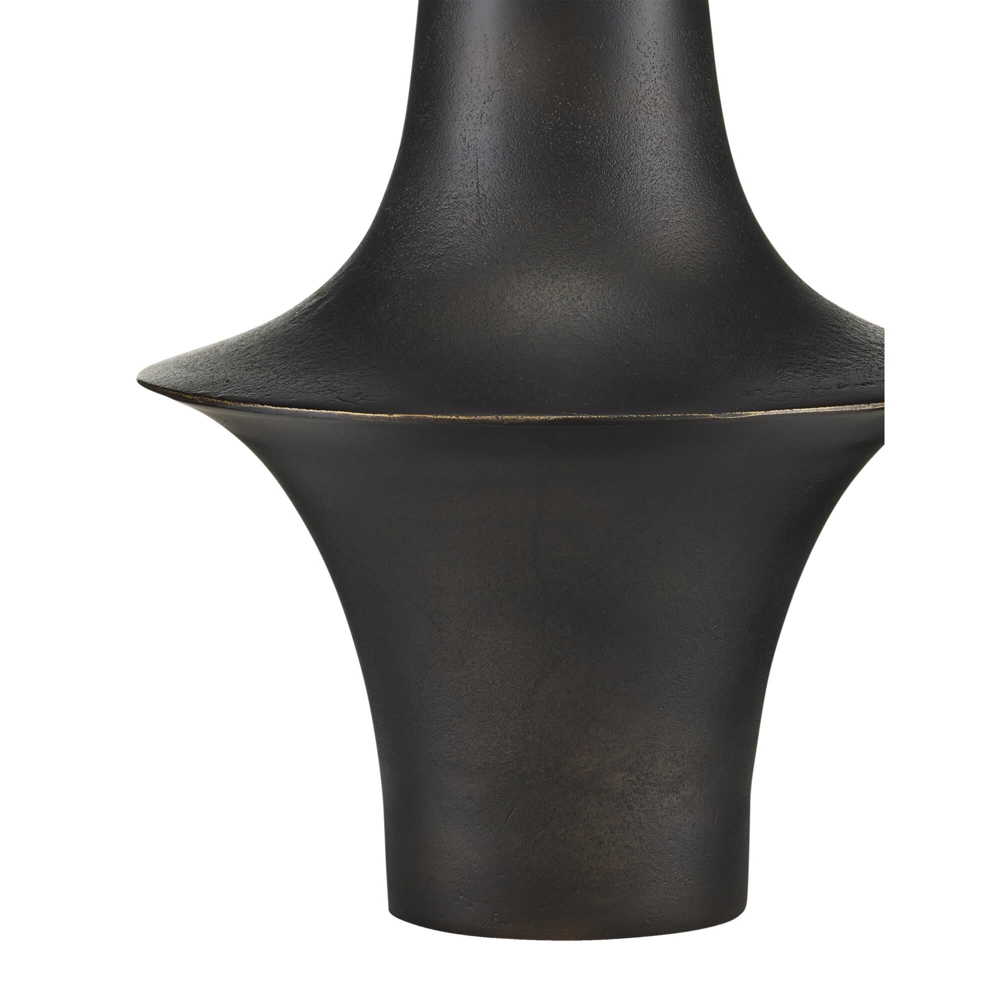 Shown in Black finish and Natural Linen shade