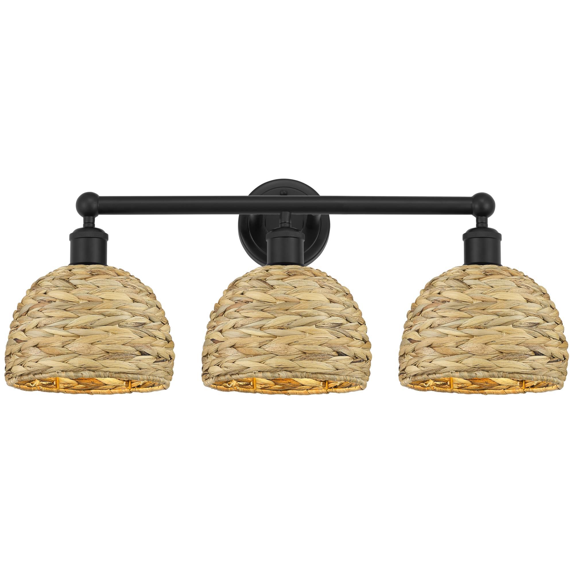 Bruno Marashlian Woven Rattan 26 Inch Bath Vanity Light by Innovations Lighting