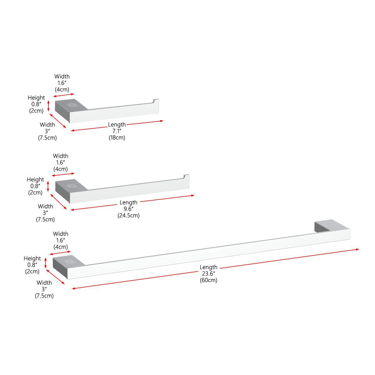 Sofia 3 Piece Towel Bar Set by Elegant Decor