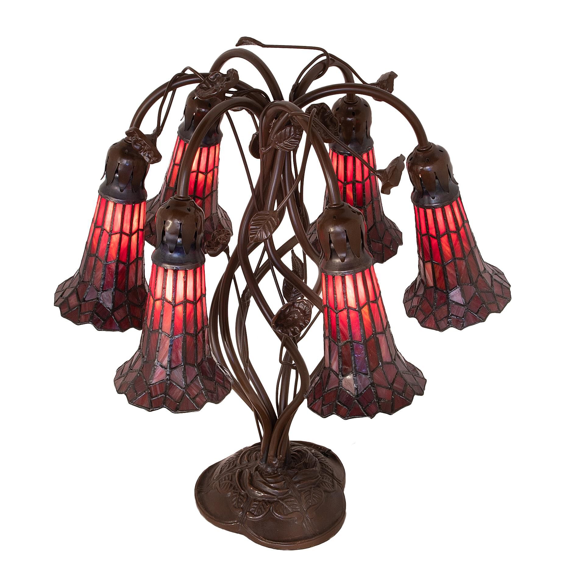 Stained Glass Pond Lily 18 Inch Table Lamp by Meyda Lighting