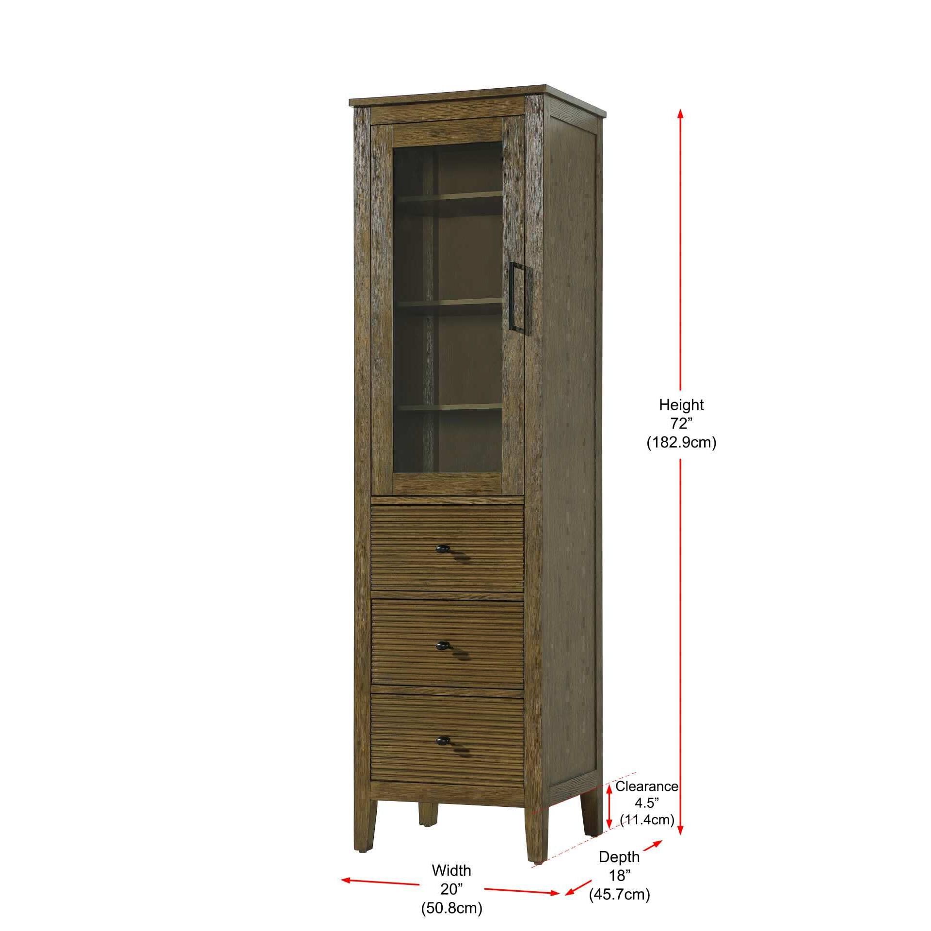Blakely 72 Inch Storage Cabinet by Elegant Decor