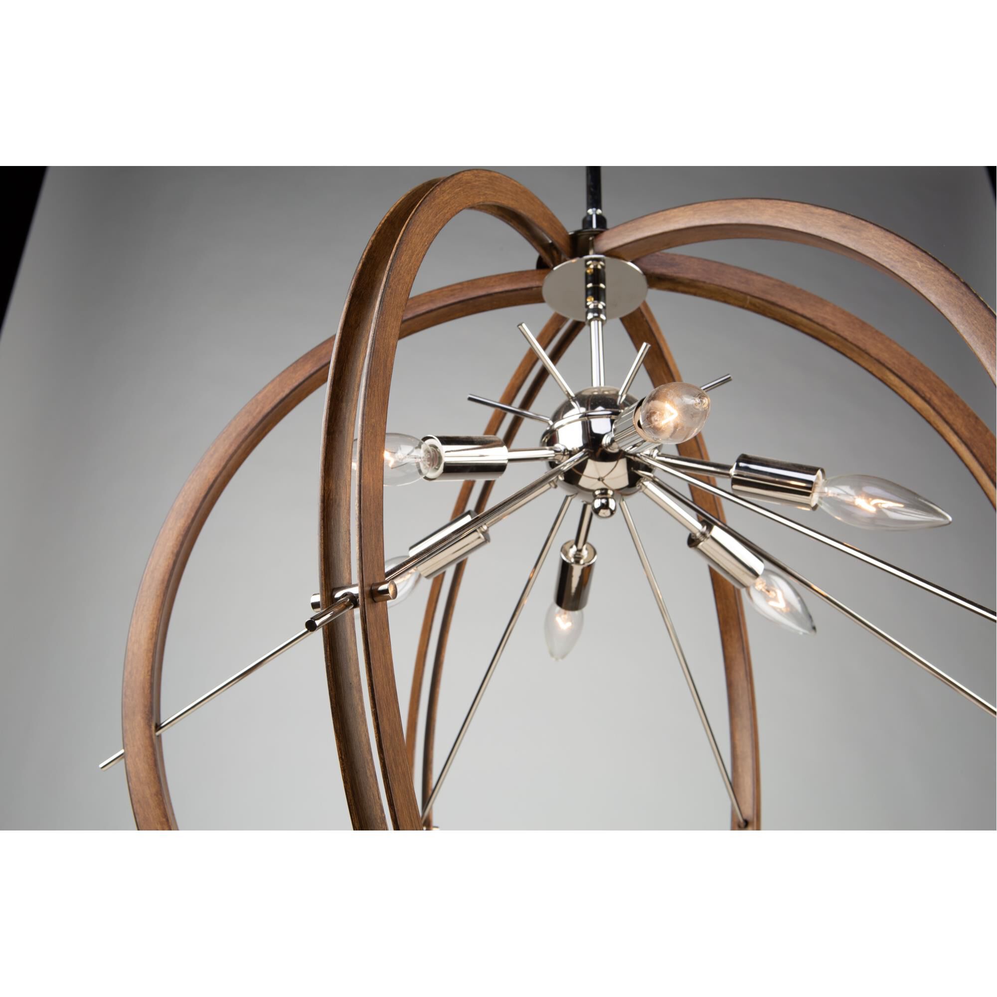 Abbey 24 Inch 6 Light Semi Flush Mount by Artcraft