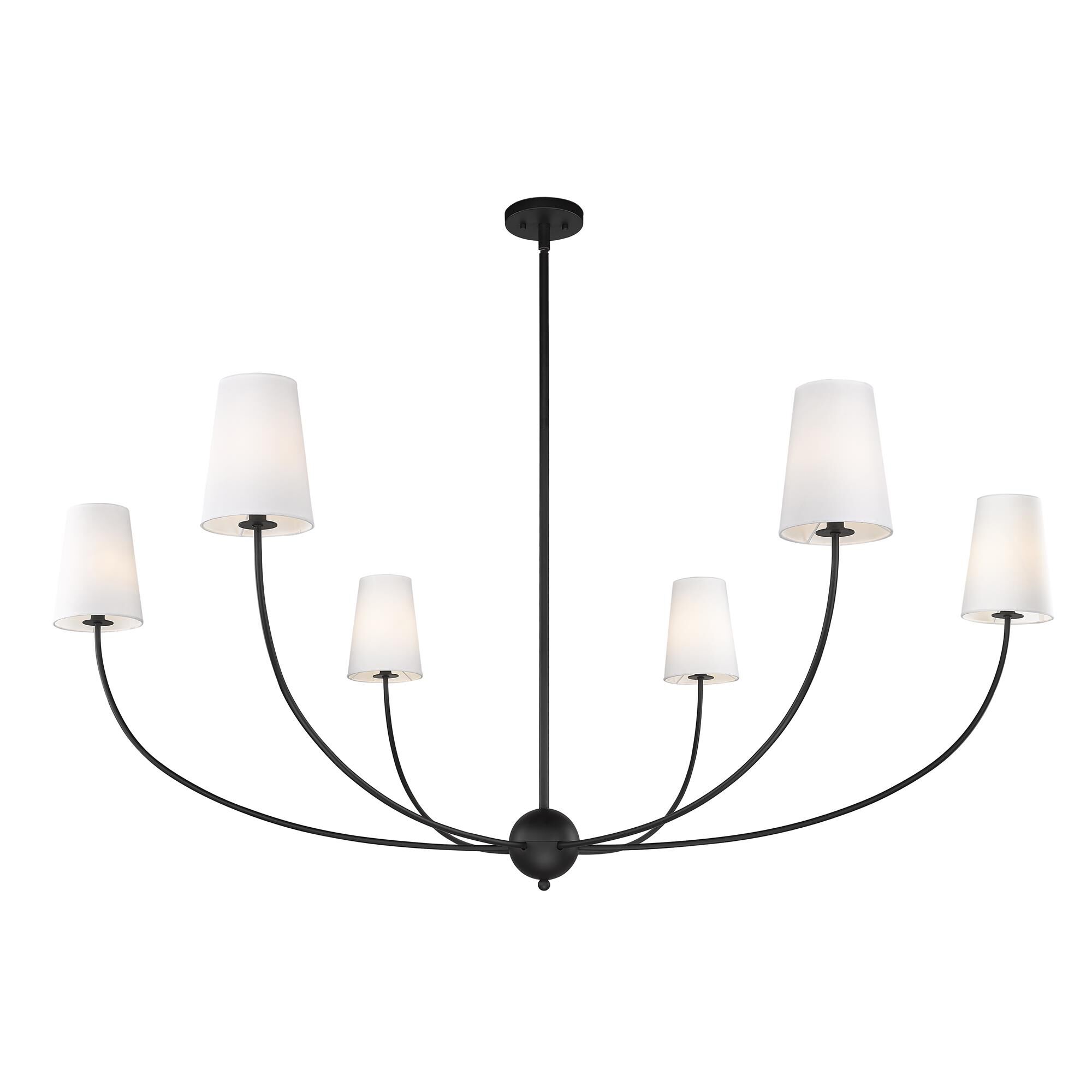 Shown in Matte Black finish and White glass