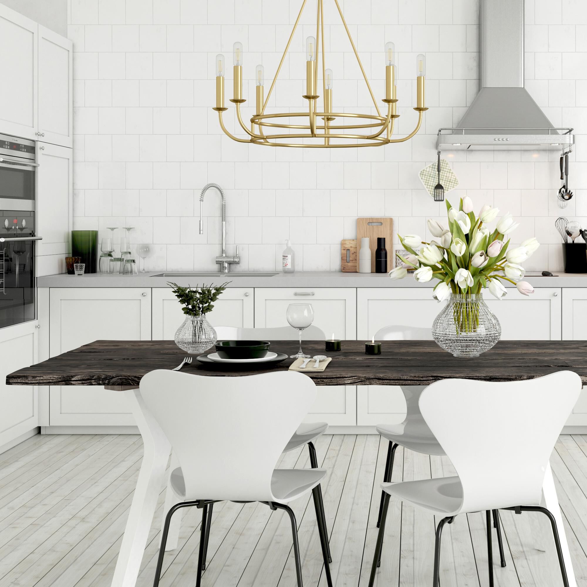 Bailey 28 Inch 8 Light Chandelier by Crystorama