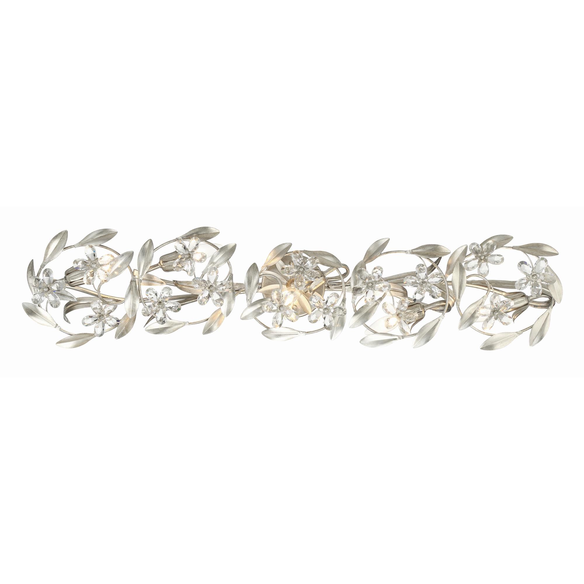 Shown in Antique Silver finish and Hand Cut crystal