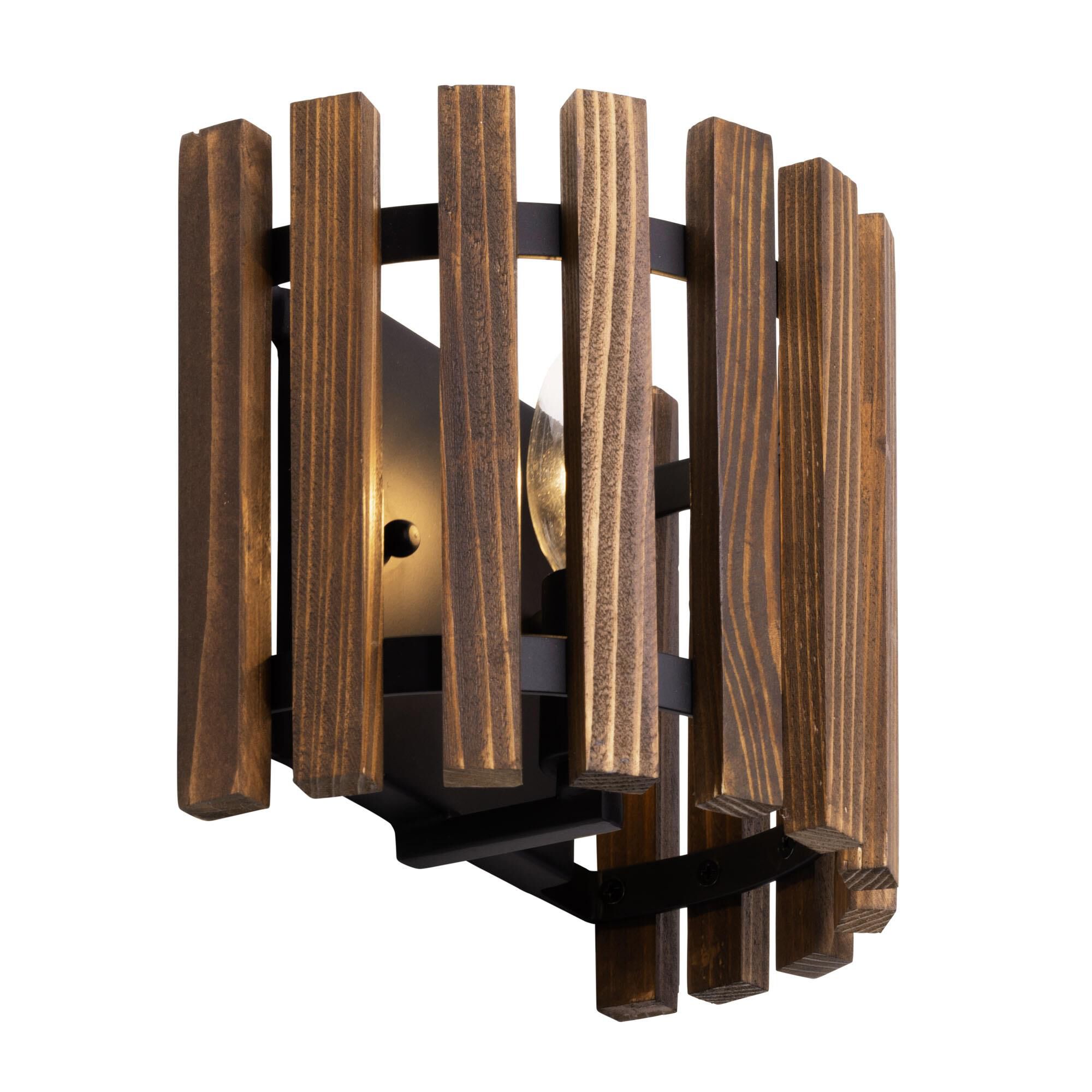 Shown in Matte Black/Medium Walnut finish