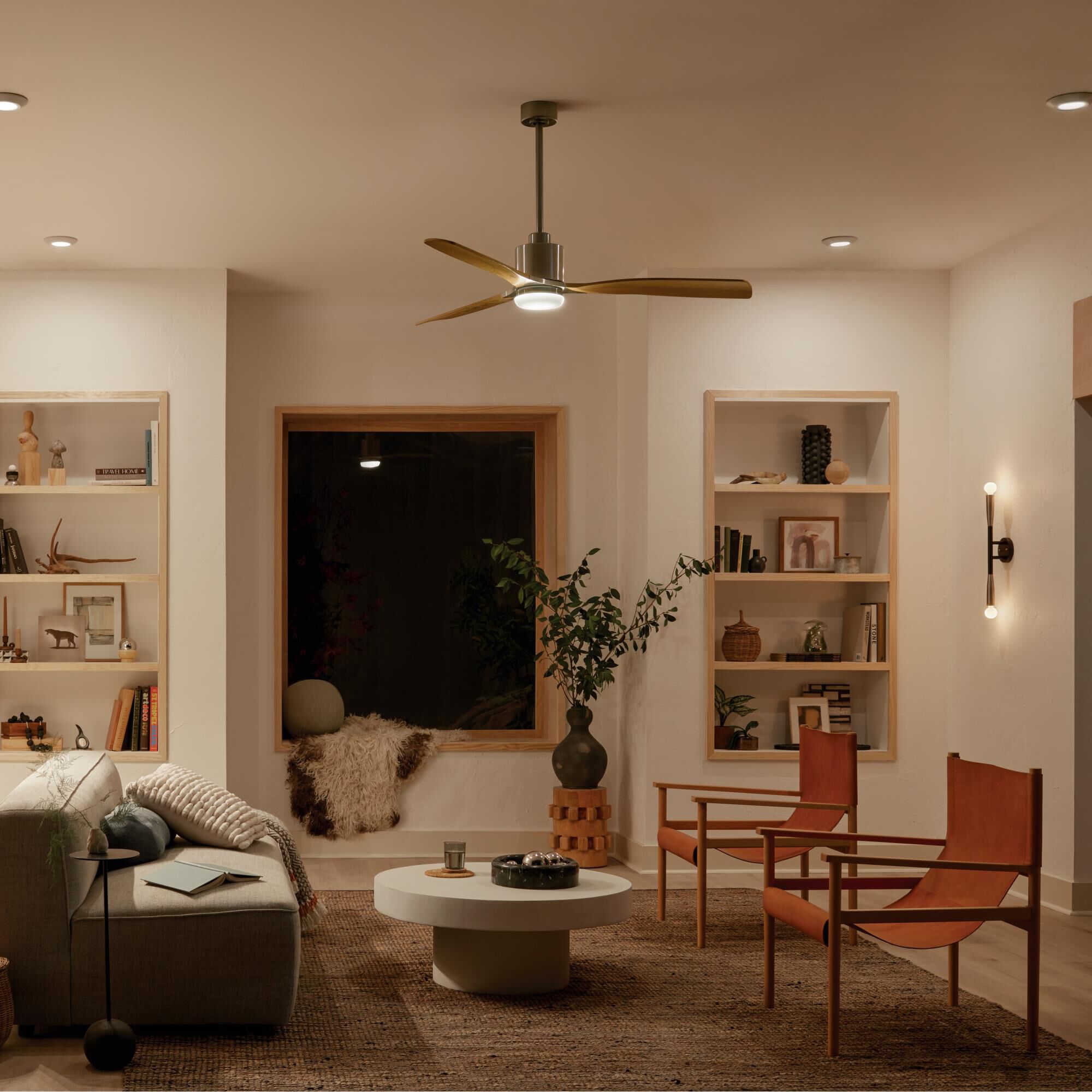 Ridley II 60 Inch Ceiling Fan with Light Kit by Kichler Lighting