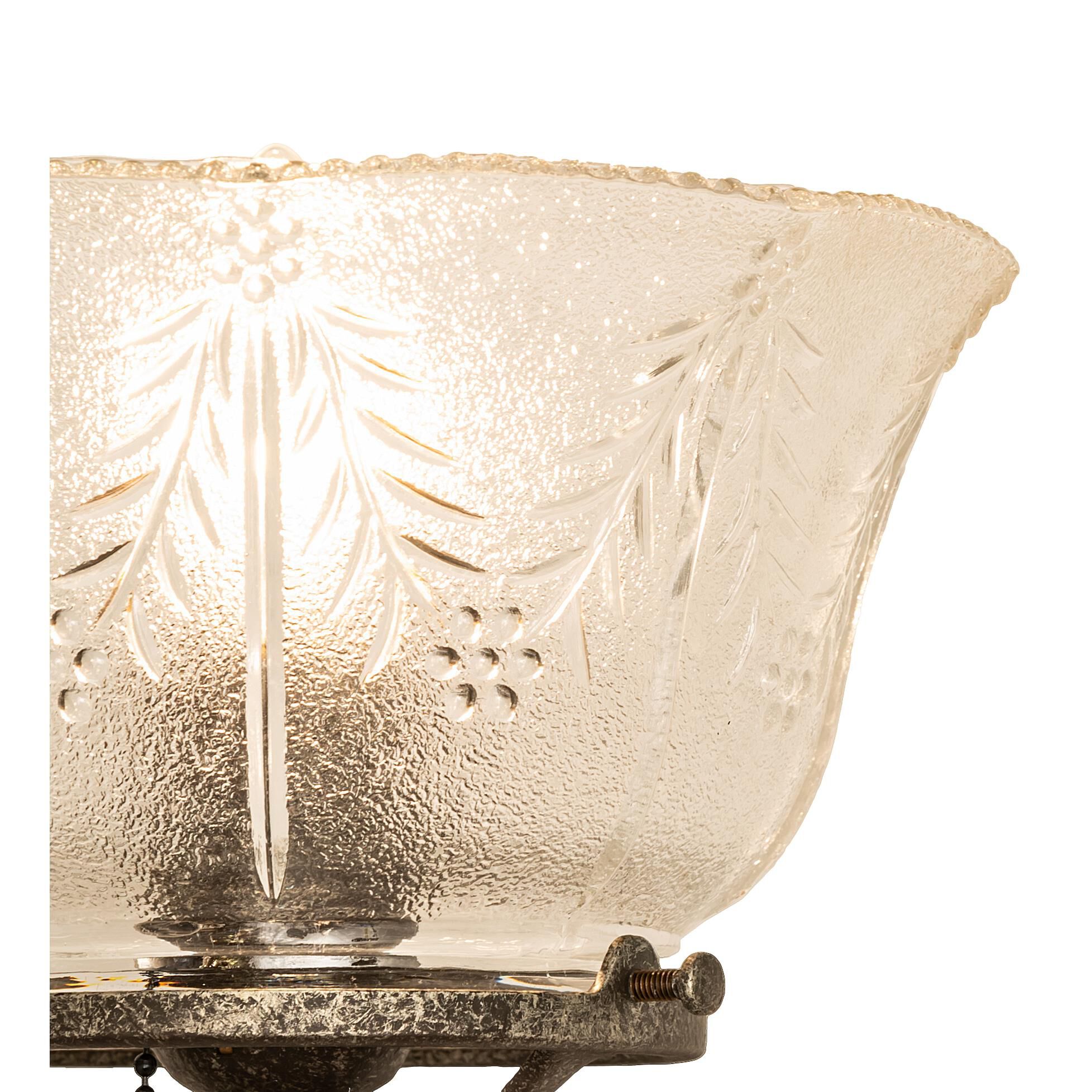 Shown in Pewter Finish finish and Frosted Clear  Or Acrylic glass