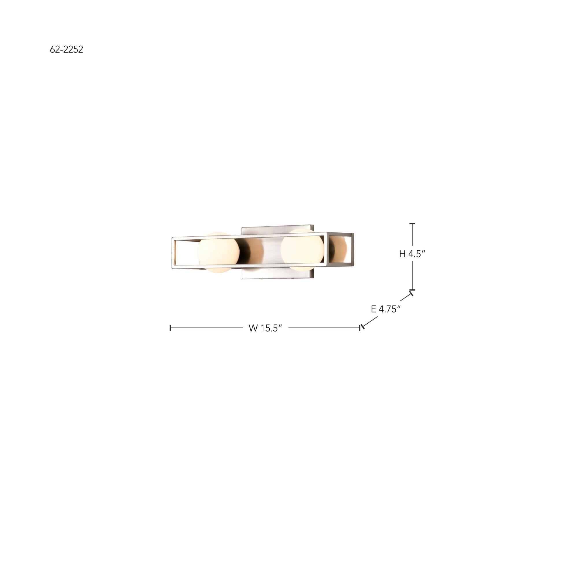 Shown in Brushed Nickel finish and Frost glass