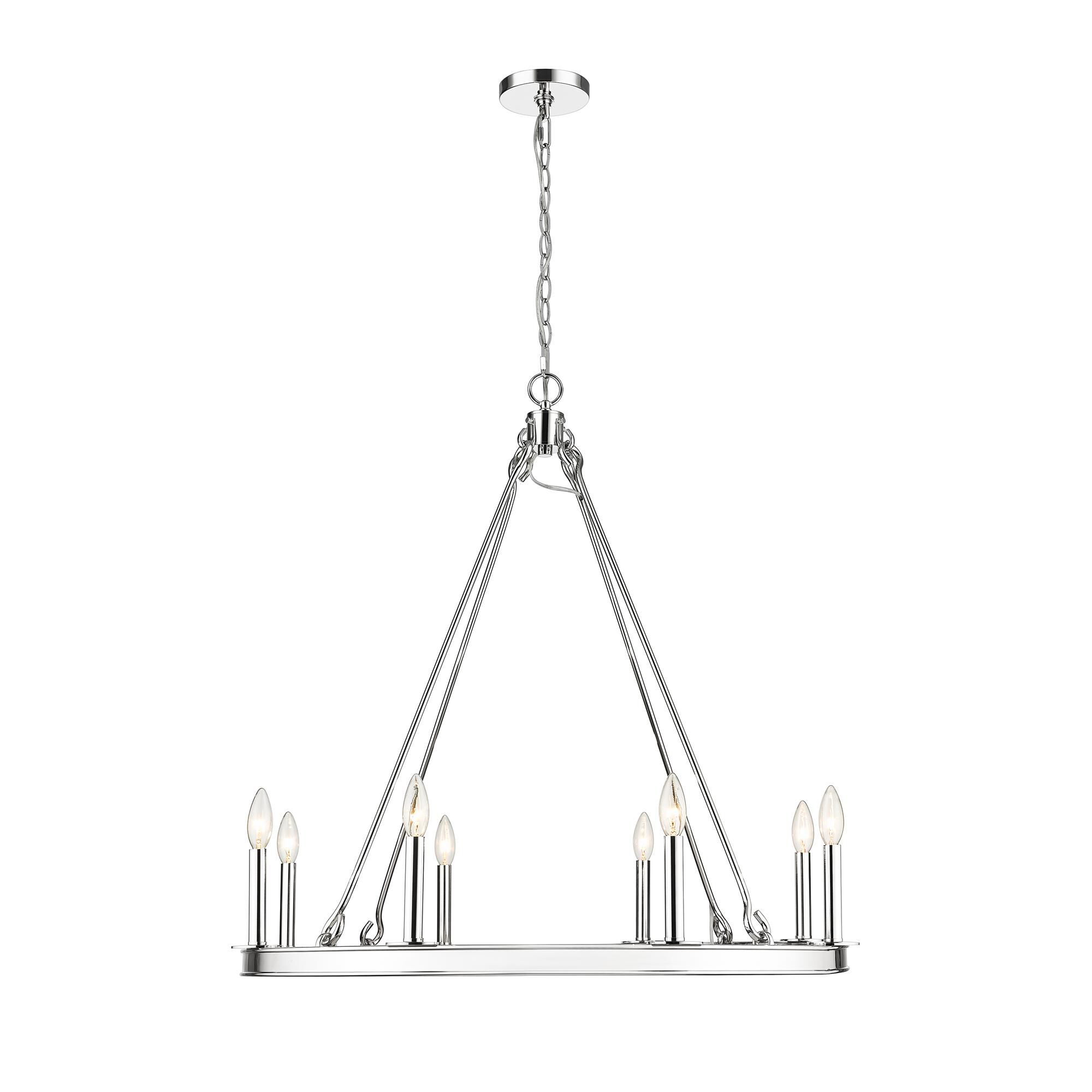 Shown in Polished Nickel finish and Steel shade