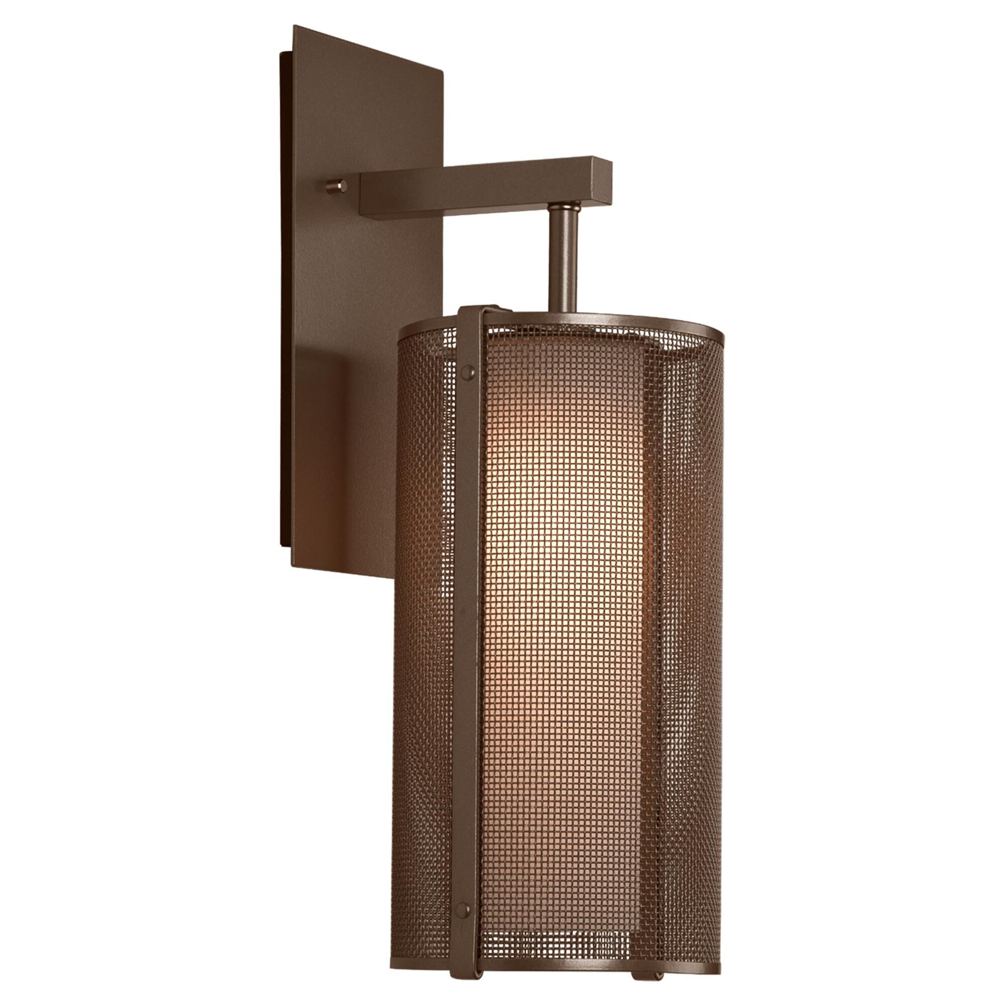 Shown in Flat Bronze finish and Frosted glass