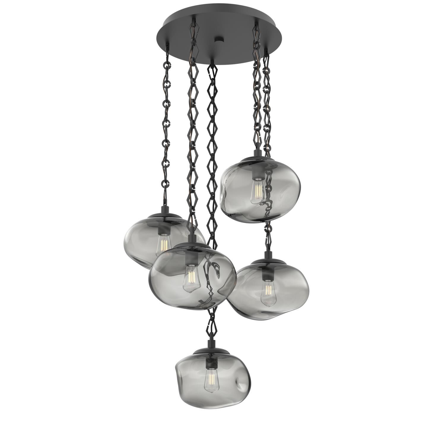 Levi Wilson Nova Bulb 24 Inch Multi Light Pendant by Hammerton Studio