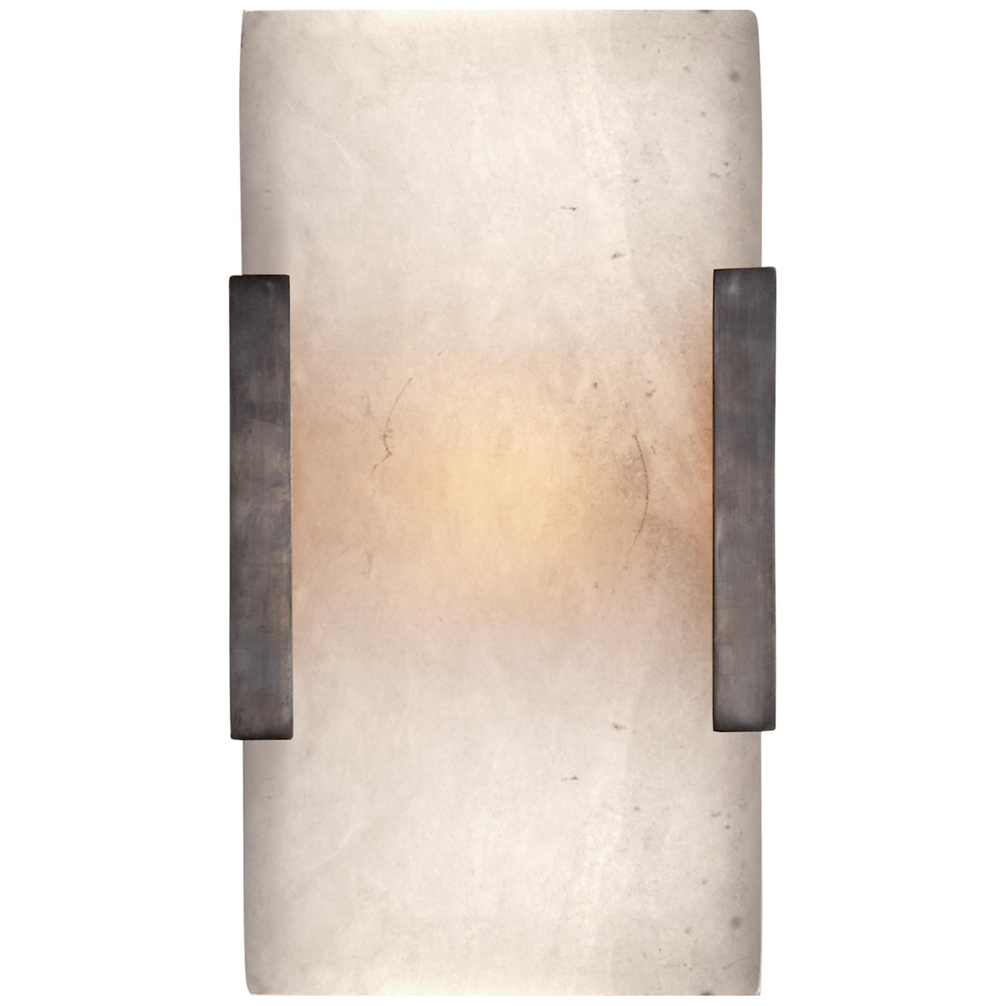 Shown in Bronze finish and Alabaster glass