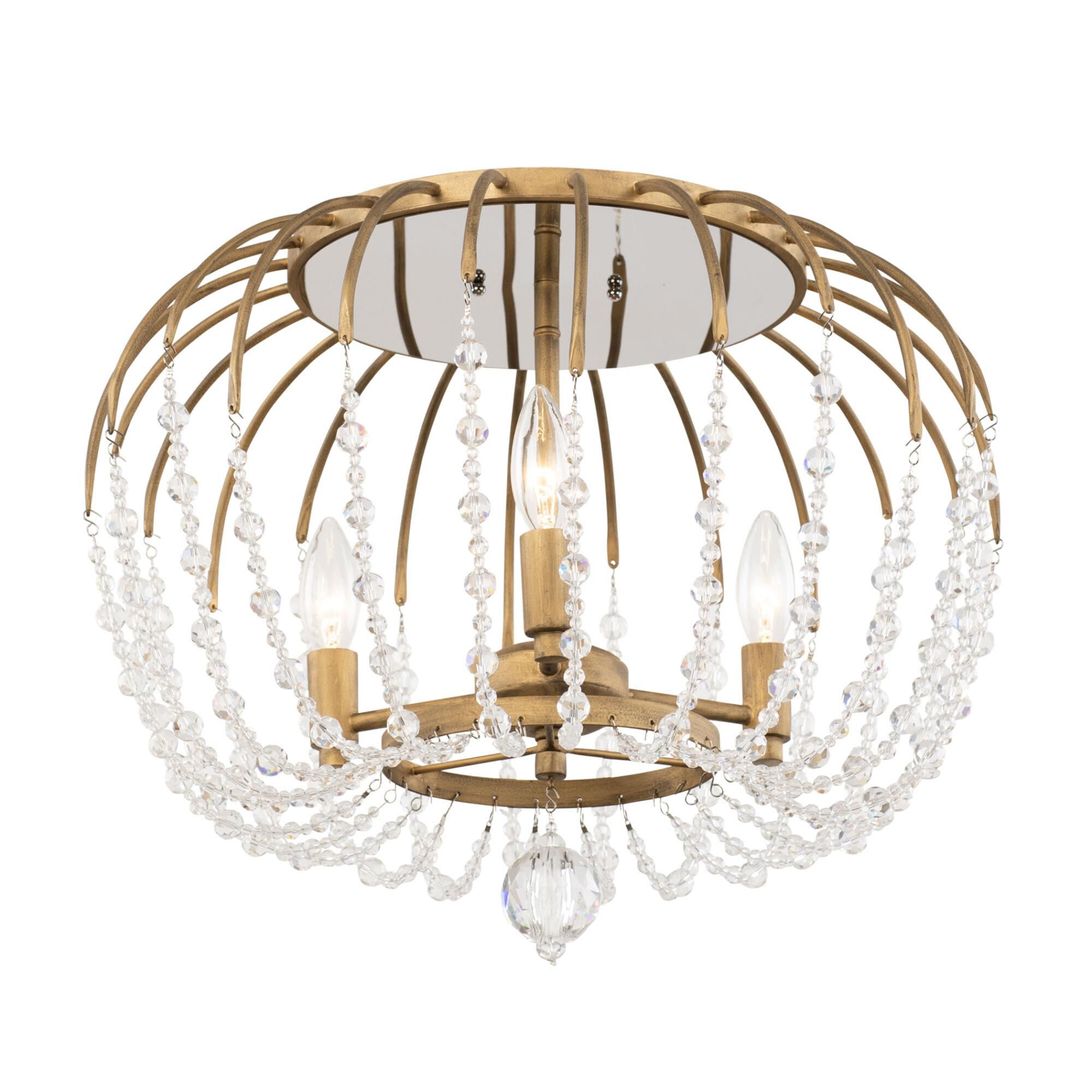 Voliere 18 Inch 3 Light Semi Flush Mount by Varaluz