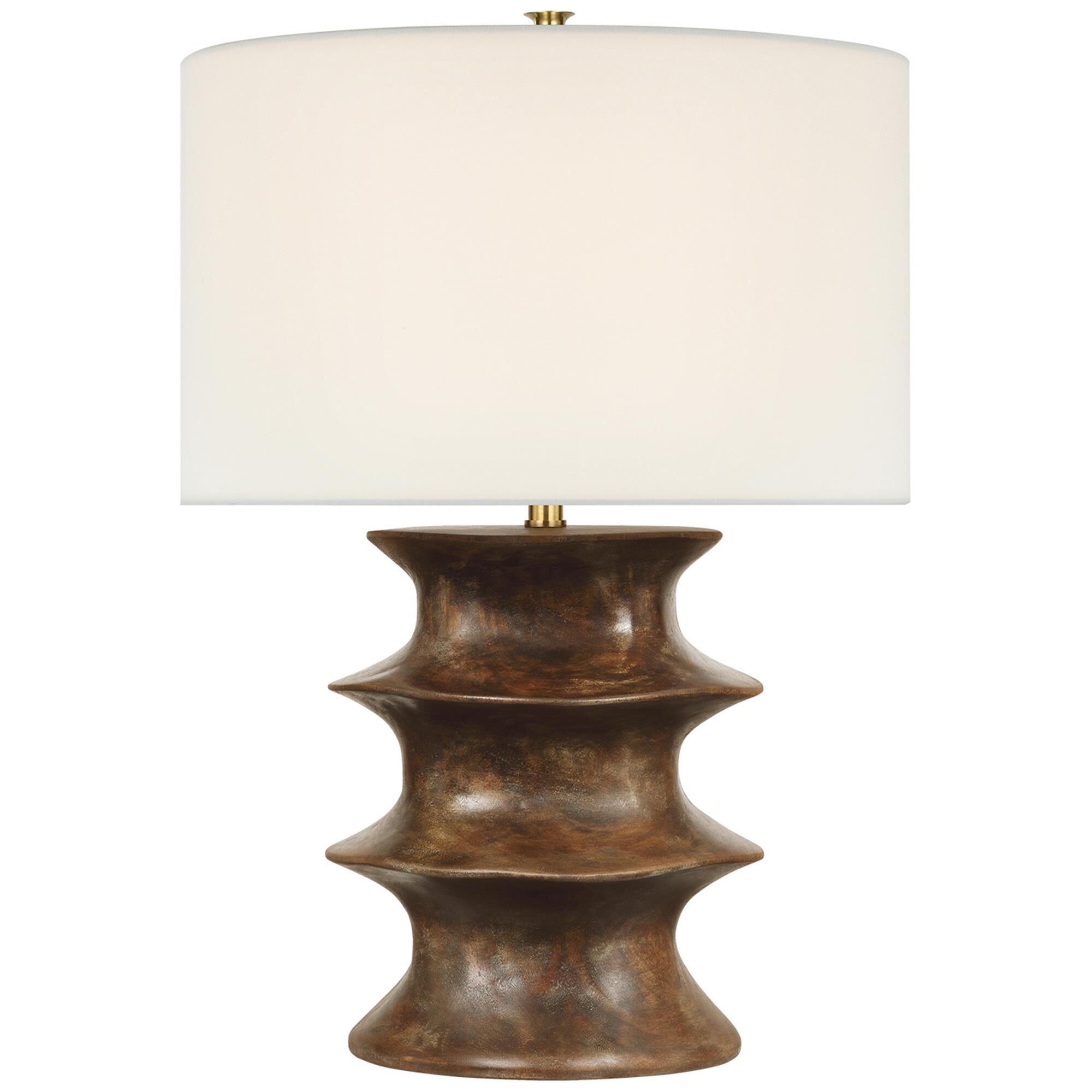 Shown in Smoked Umber finish and Linen shade