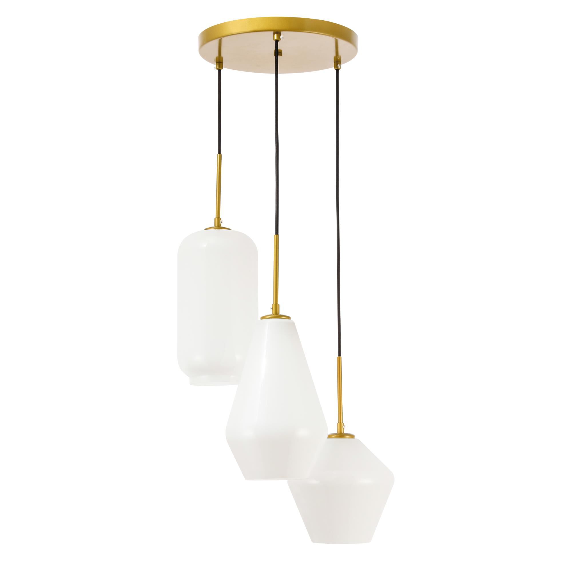 Gene 17 Inch Multi Light Pendant by Elegant Lighting
