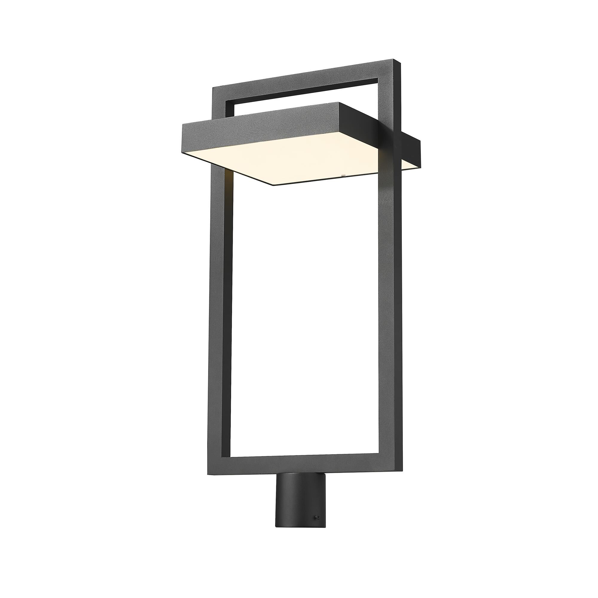 Shown in Black finish and Glass shade