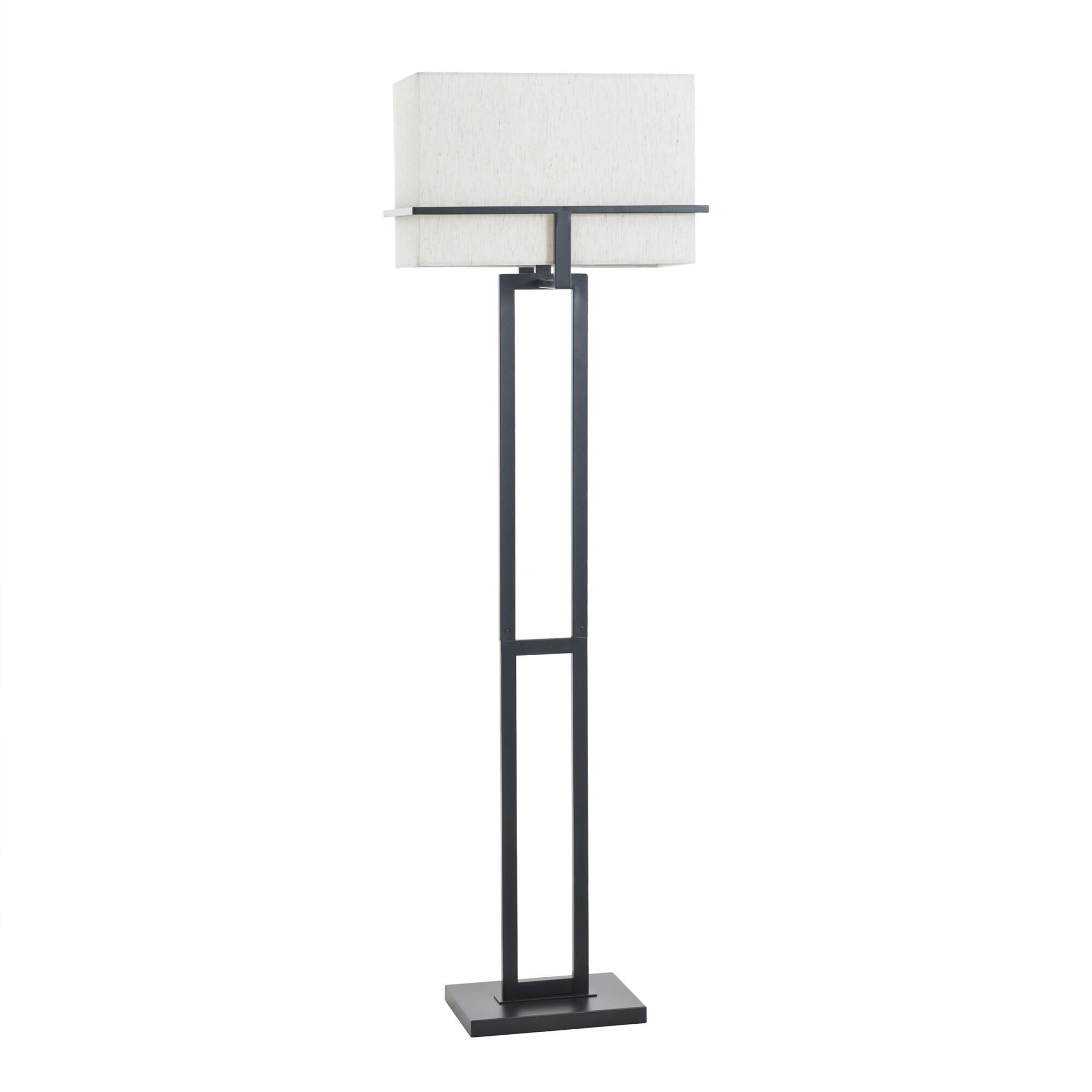 Shown in Black finish and Beige shade