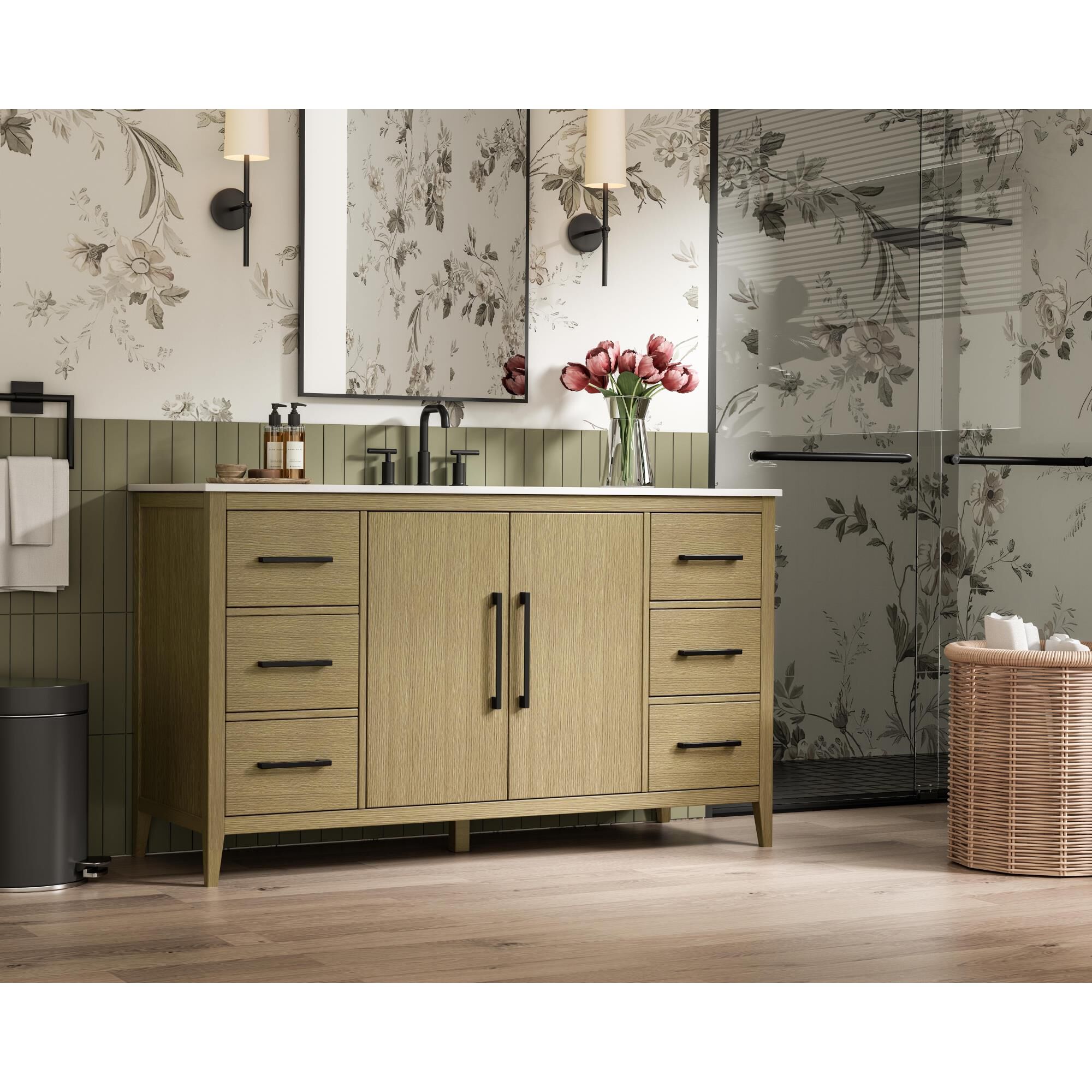 Shown in Honey Brown finish