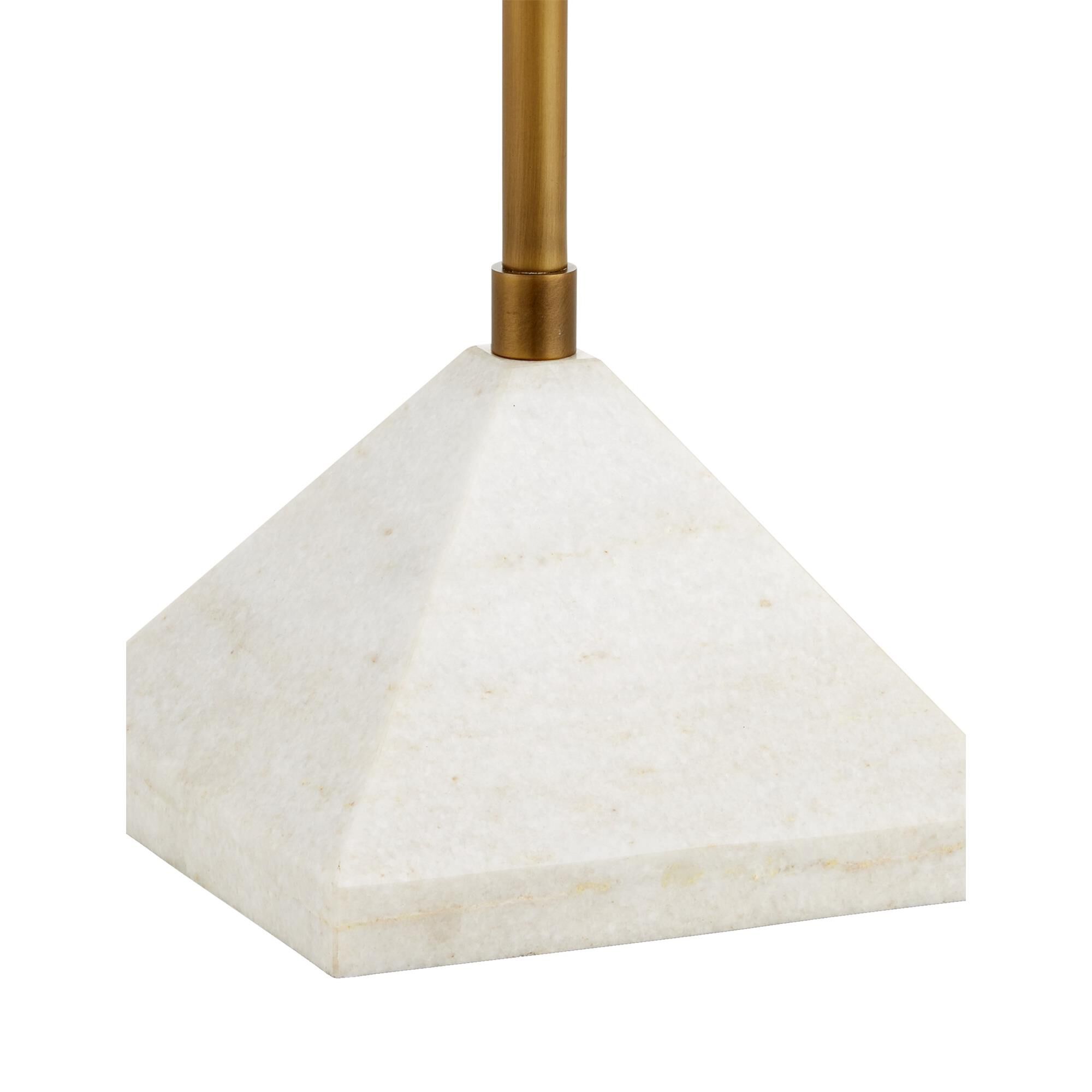 Shown in Antique Brass/White finish