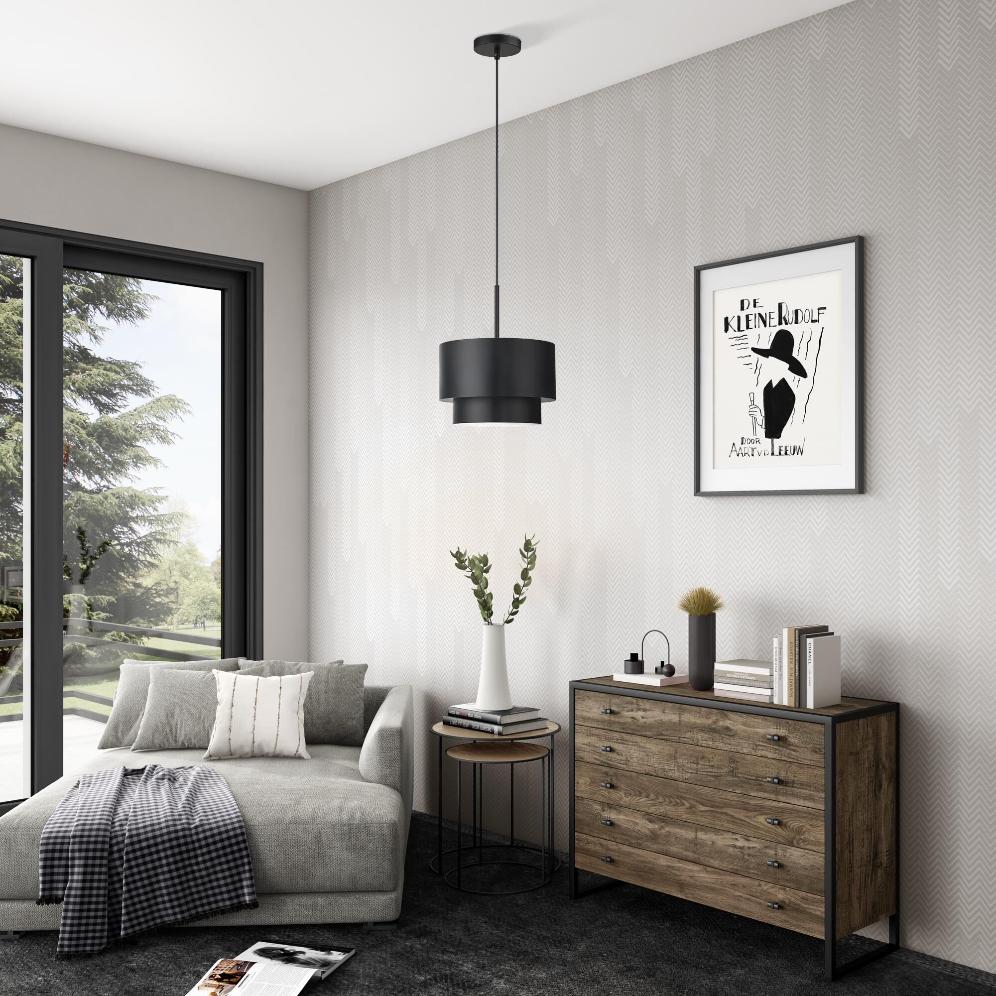 Zolana 12 Inch Mini Pendant by Livex Lighting