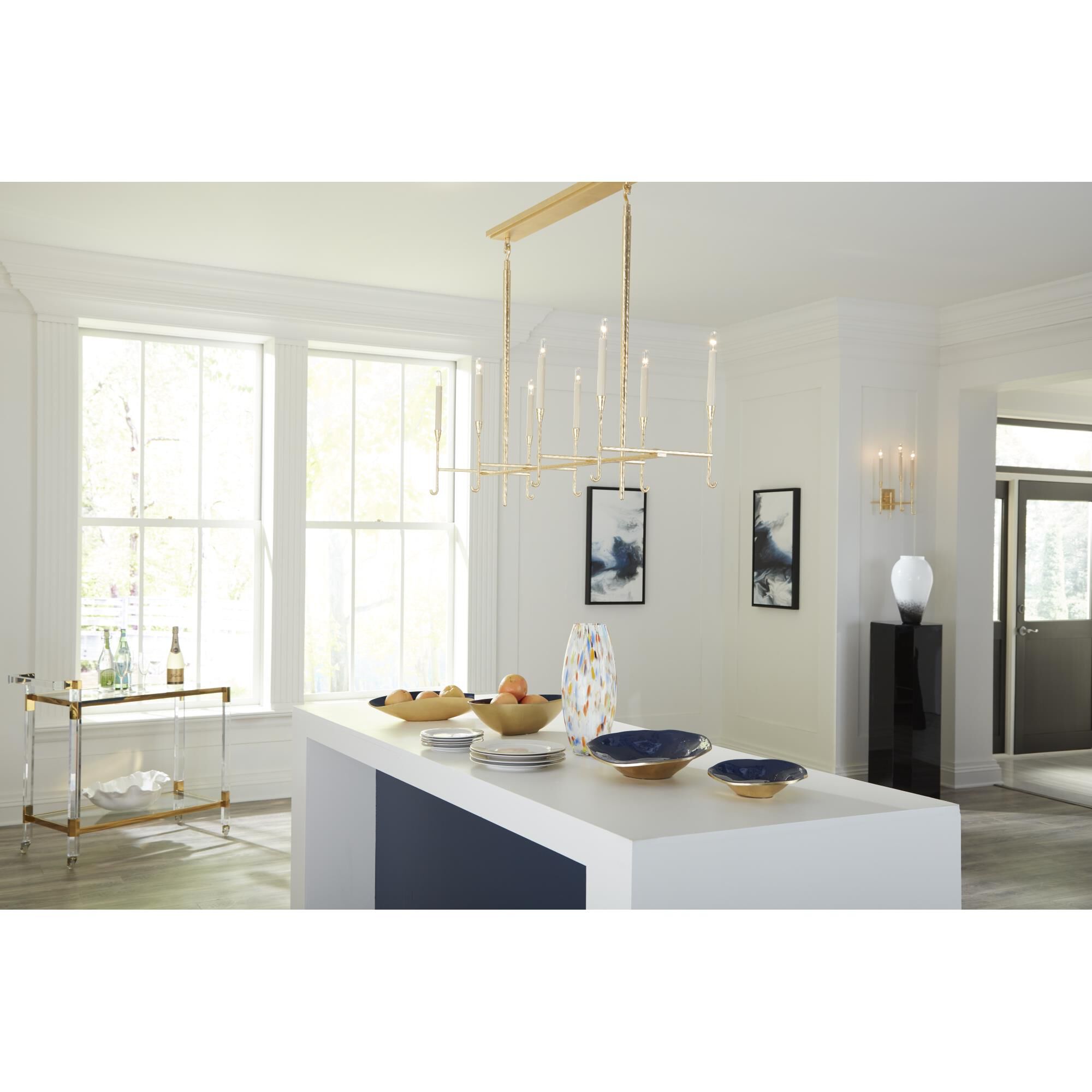 Claire Bryson Diego 46 Inch 8 Light Linear Suspension Light by Wildwood