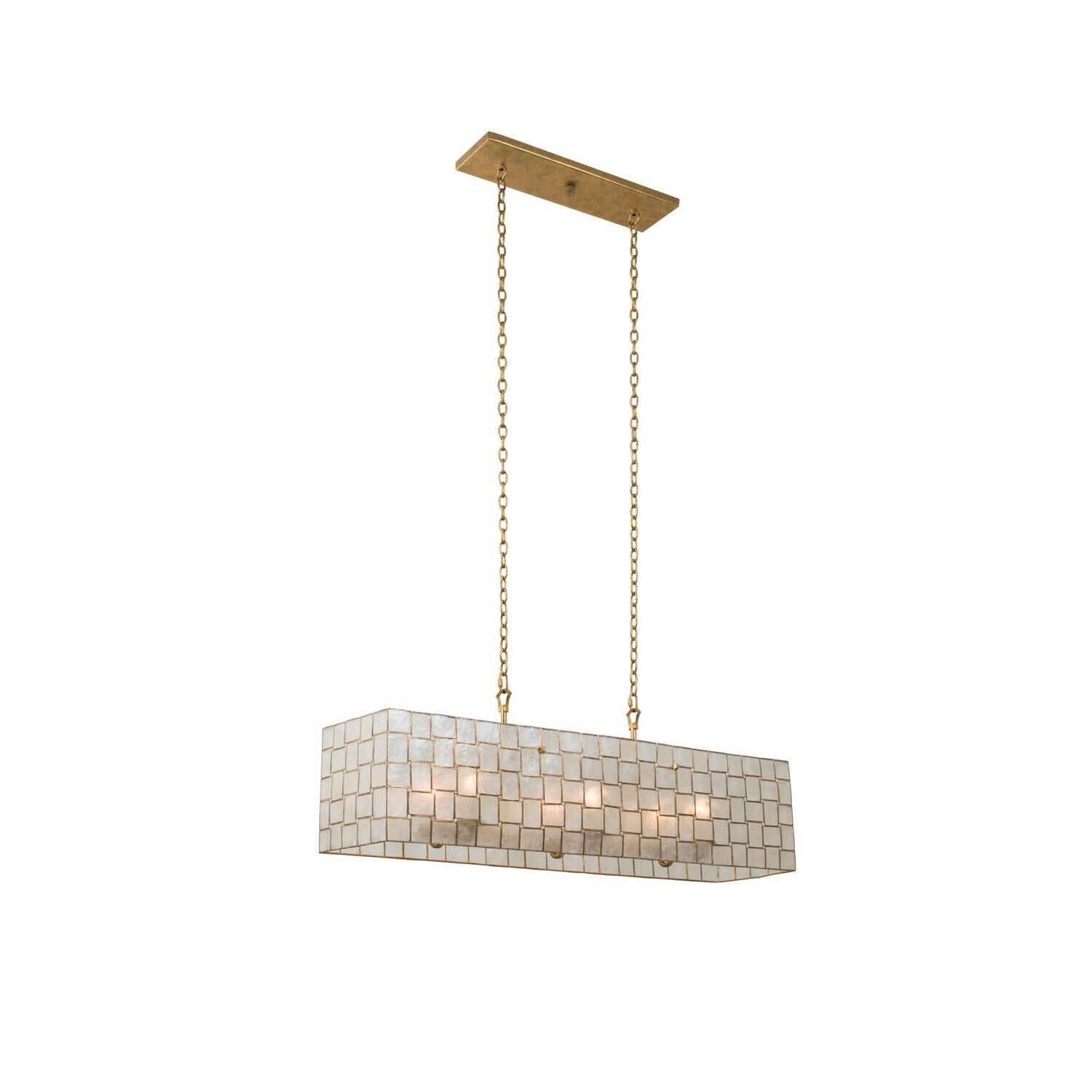Roxy 42 Inch 6 Light Linear Suspension Light by Kalco Lighting