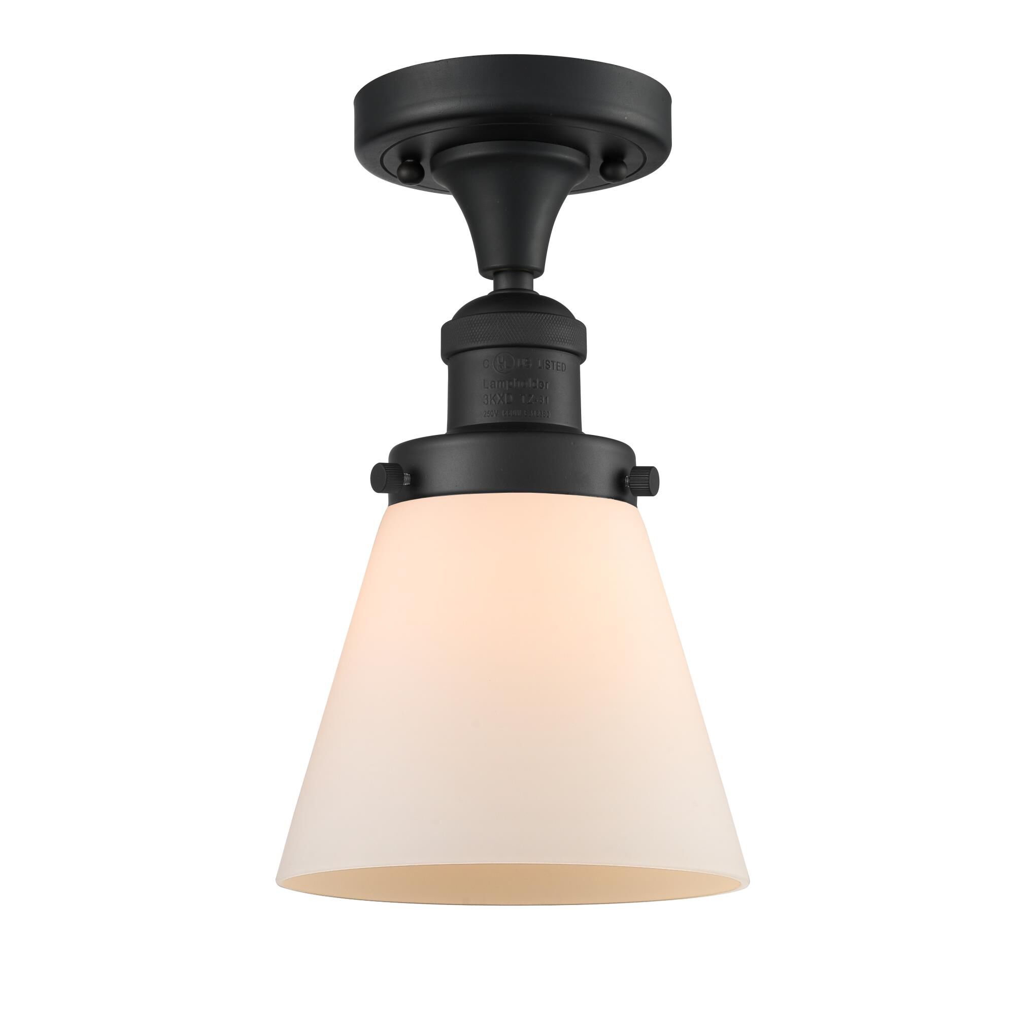 Bruno Marashlian Small Cone 6 Inch 1 Light Semi Flush Mount by Innovations Lighting