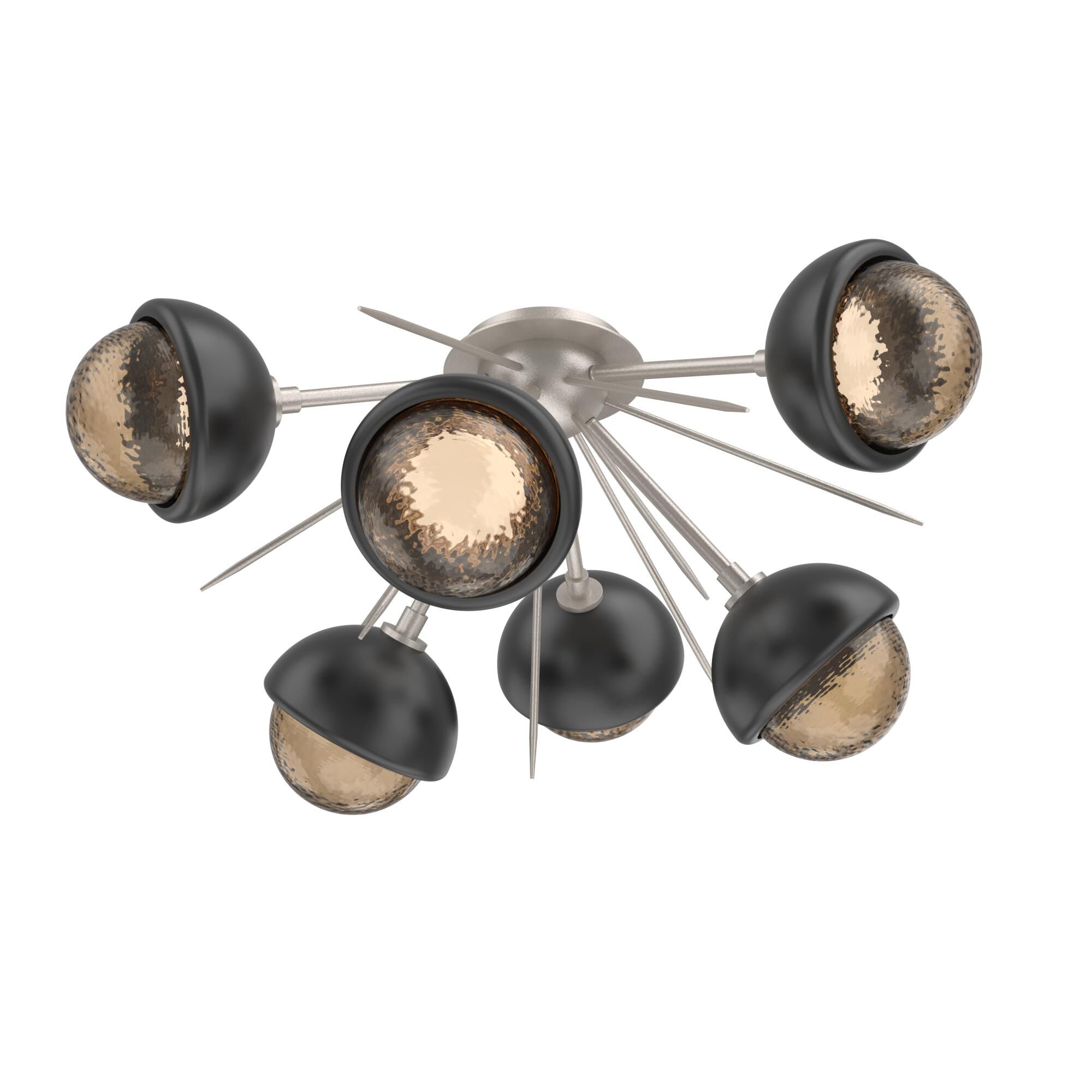 Levi Wilson Cabochon 28 Inch Semi Flush Mount by Hammerton Studio