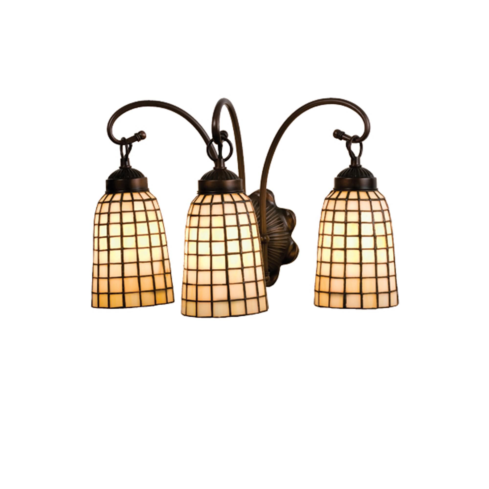 Shown in Antique Finish finish and Beige glass