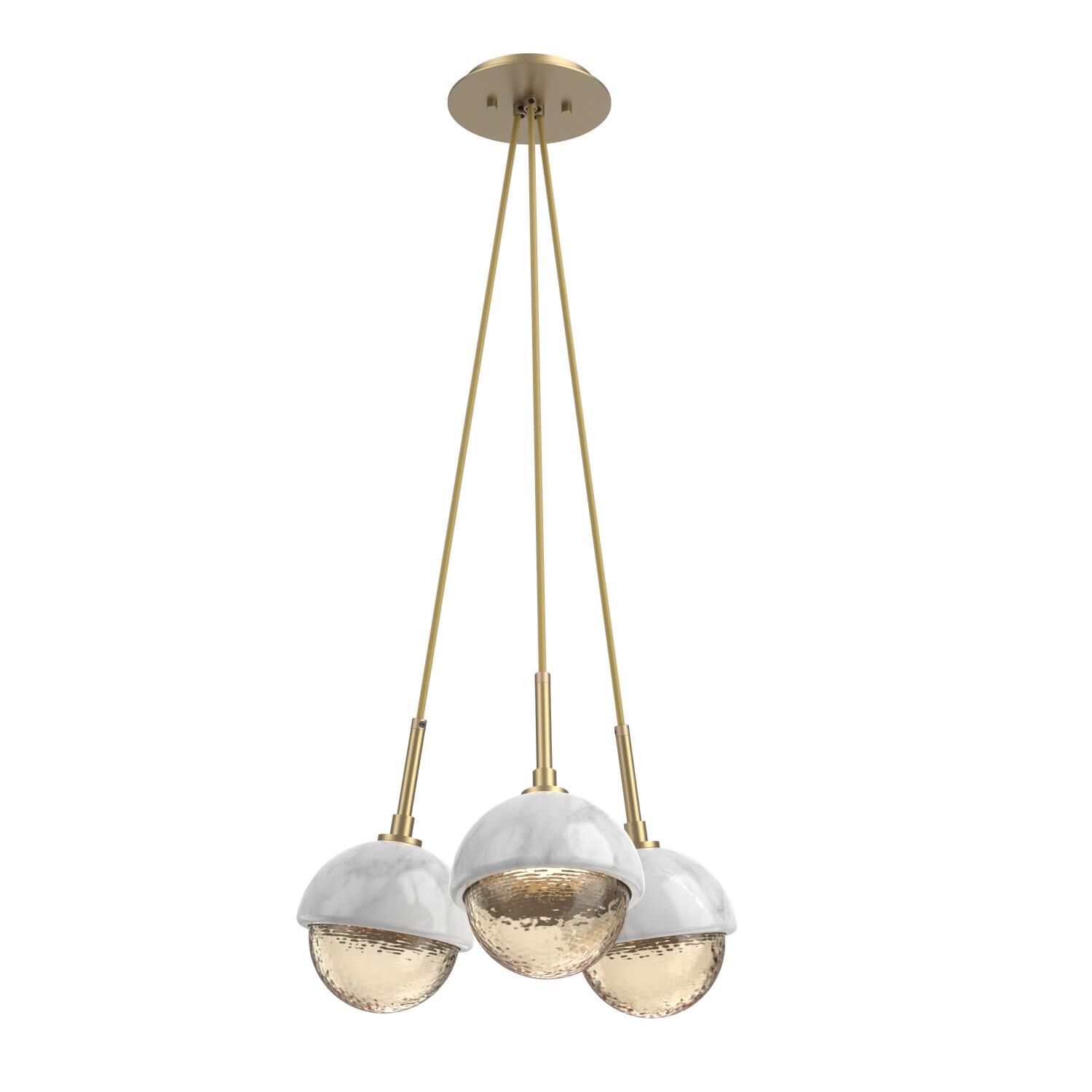 Levi Wilson Cabochon 13 Inch Multi Pendant Light by Hammerton Studio