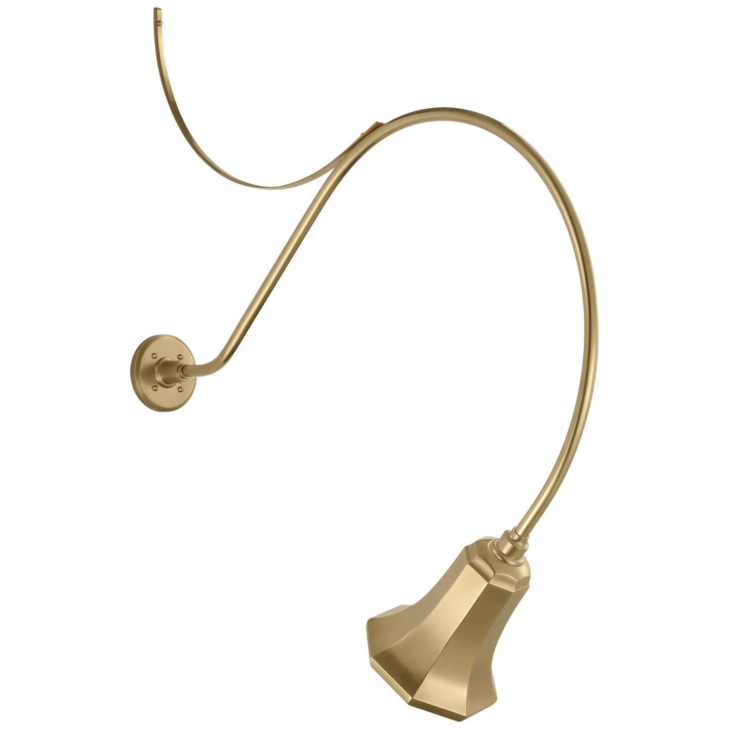 Shown in Hand-Rubbed Antique Brass finish and Gold shade