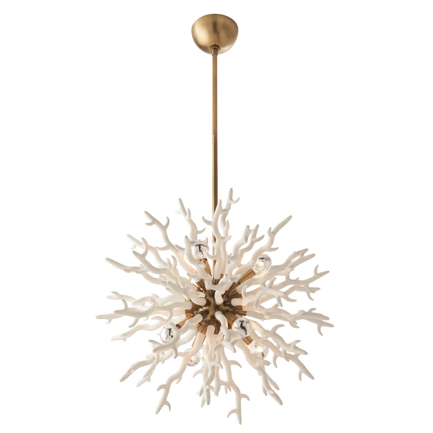 Shown in White finish and White glass 