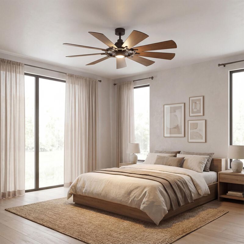 Gentry 65 Inch Ceiling Fan with Light Kit by Kichler