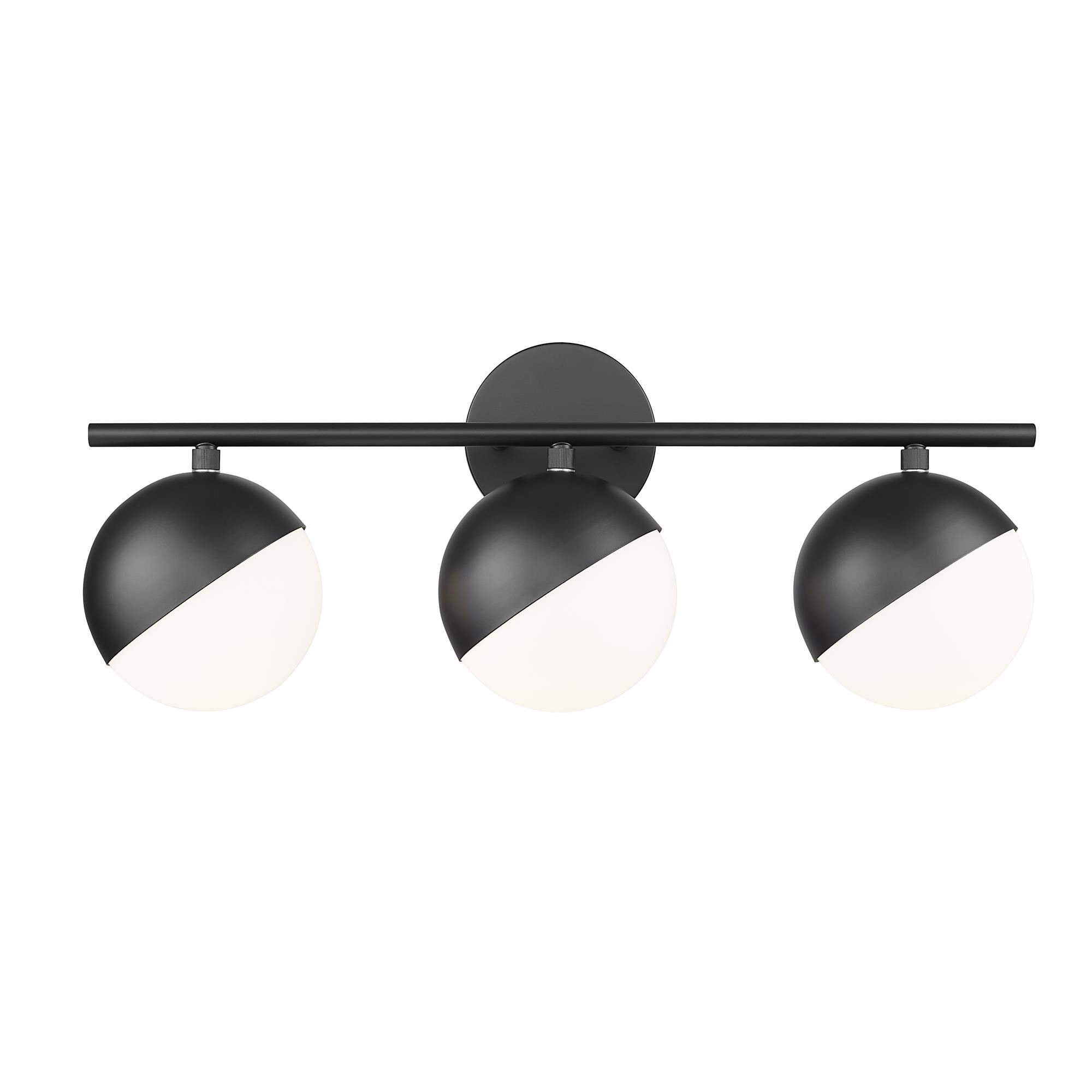 Shown in Matte Black finish and Matte Opal glass and Matte Opal shade