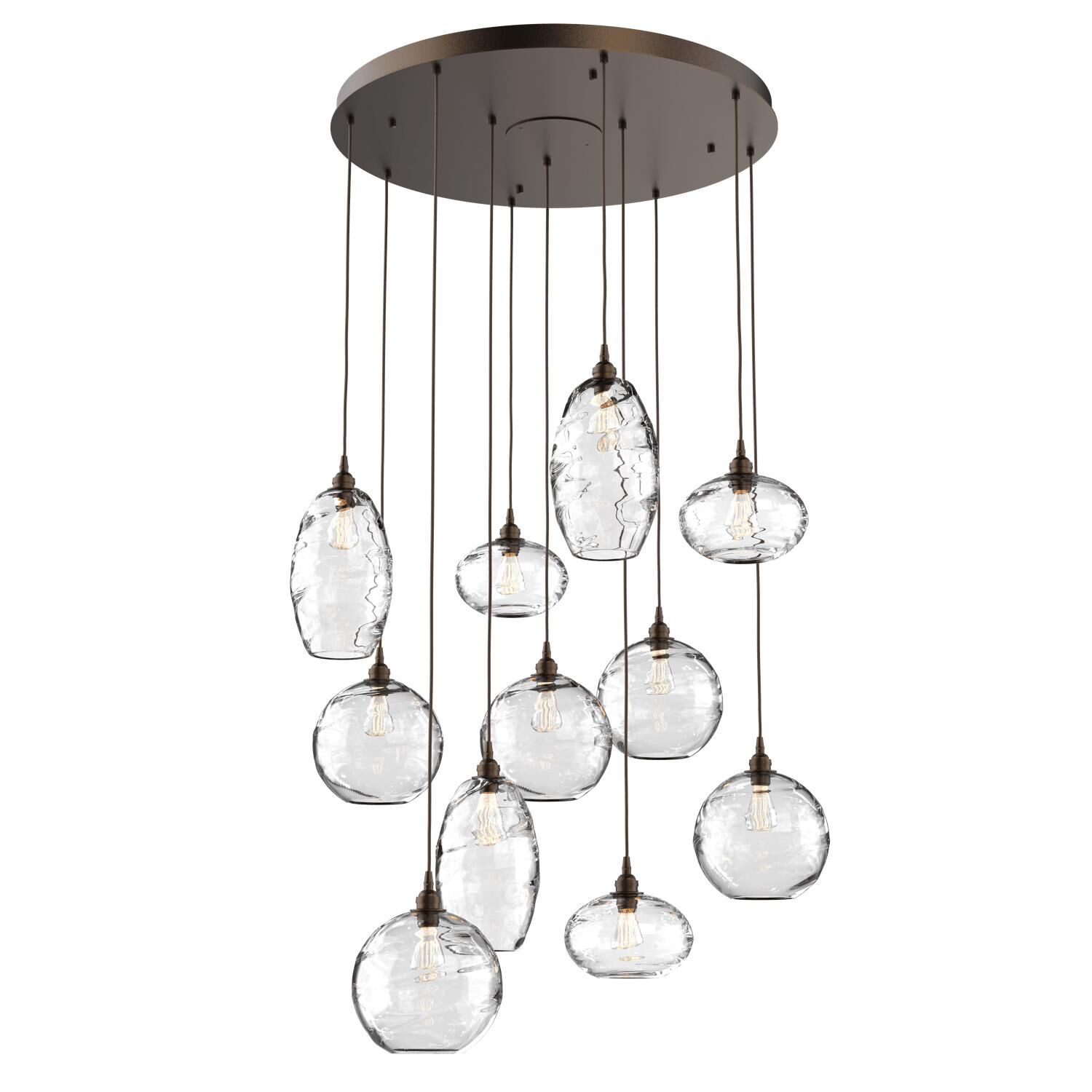 Misto 36 Inch 11 Light Multi Light Pendant by Hammerton Studio